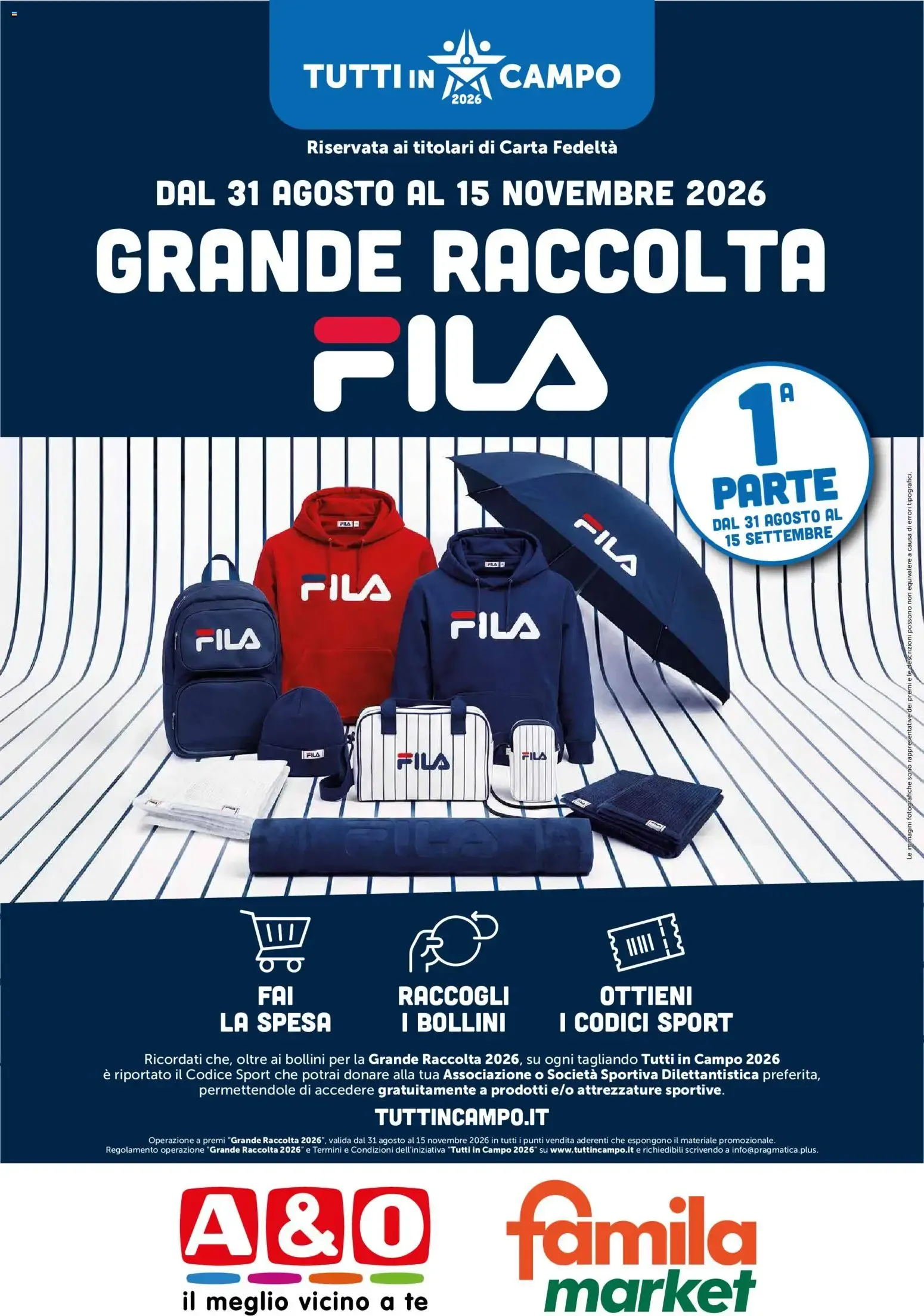 Grande Raccolta Fila - Tutti in Campo 2026