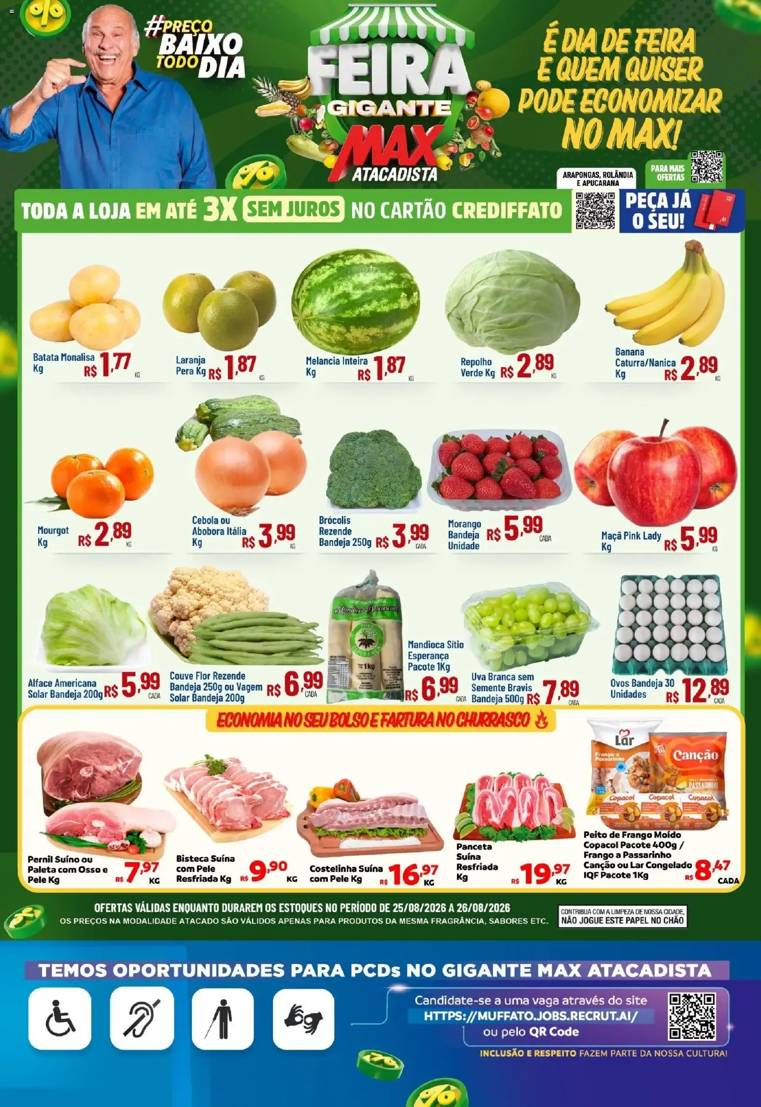 Max Atacadista ofertas Feira de 25/08/2026 | Promoções Online