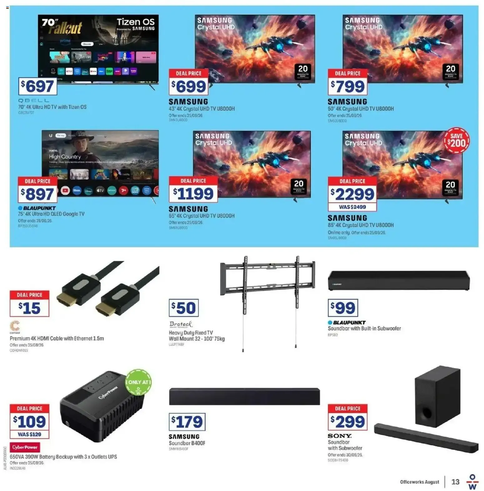 Officeworks catalogue - 11/08/2026 > weekly / monthly specials - Catalogue valid from 11 August to 25 August 2026 - page 13