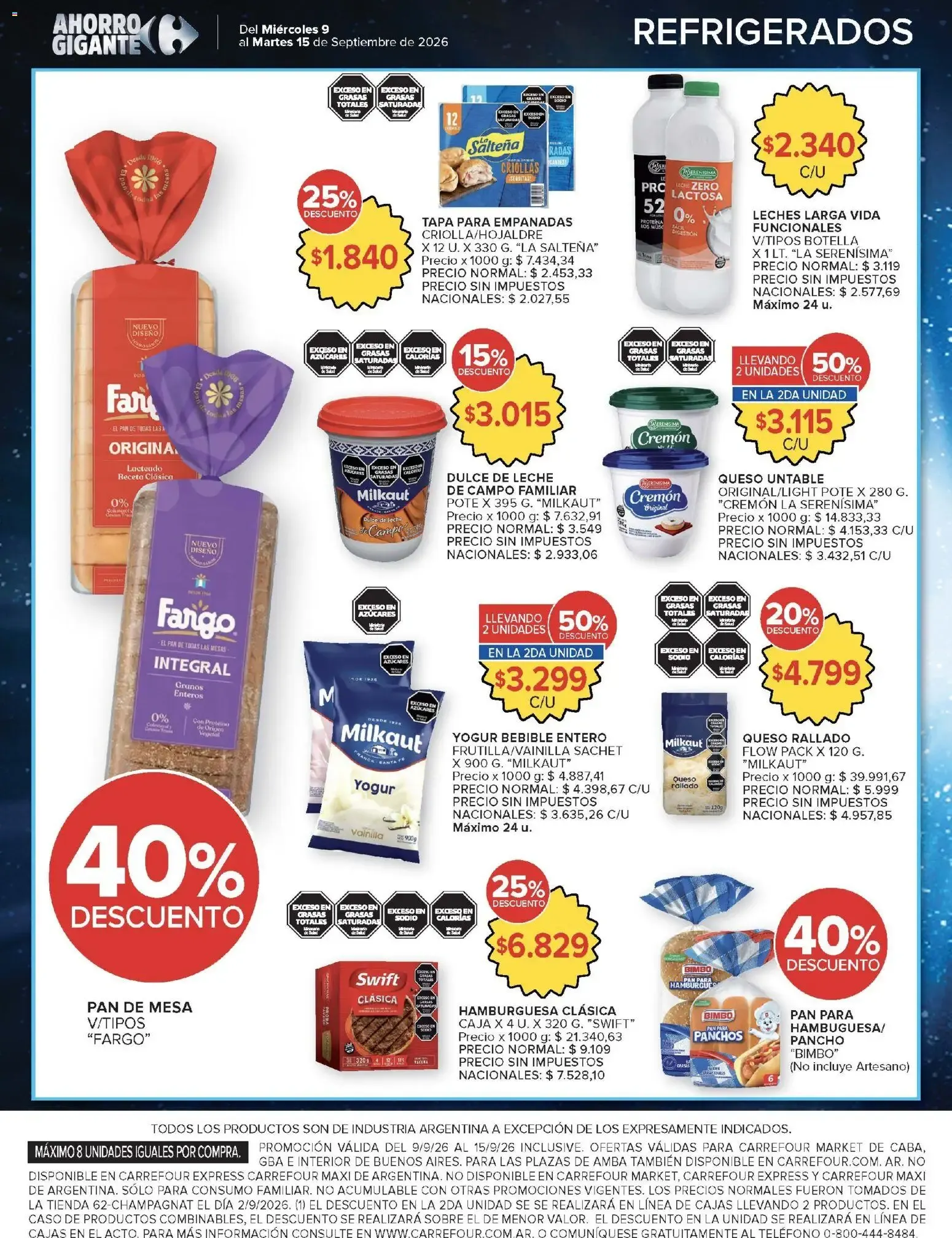 Ofertas de Carrefour Market catálogo del 09/09/2026 - 15/09/2026 9 de septiembre al 15 de septiembre 2026 - Página 8 del catálogo