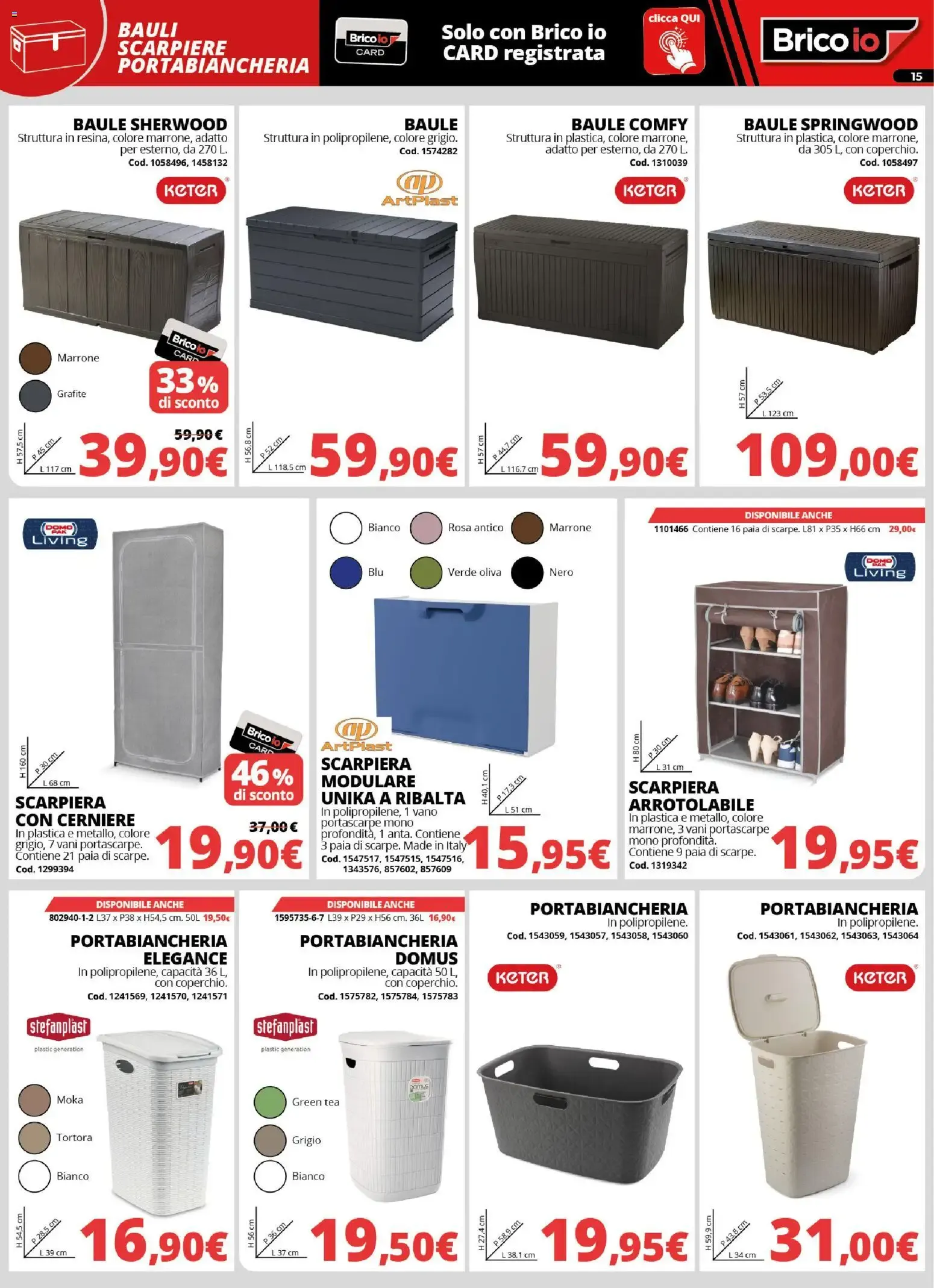 Nuovo Brico io volantino Sistemazione dal 20/08/2026 > offerte anteprima 🛍️ da 20 agosto a 27 settembre di 2026 - Pagina del volantino 15