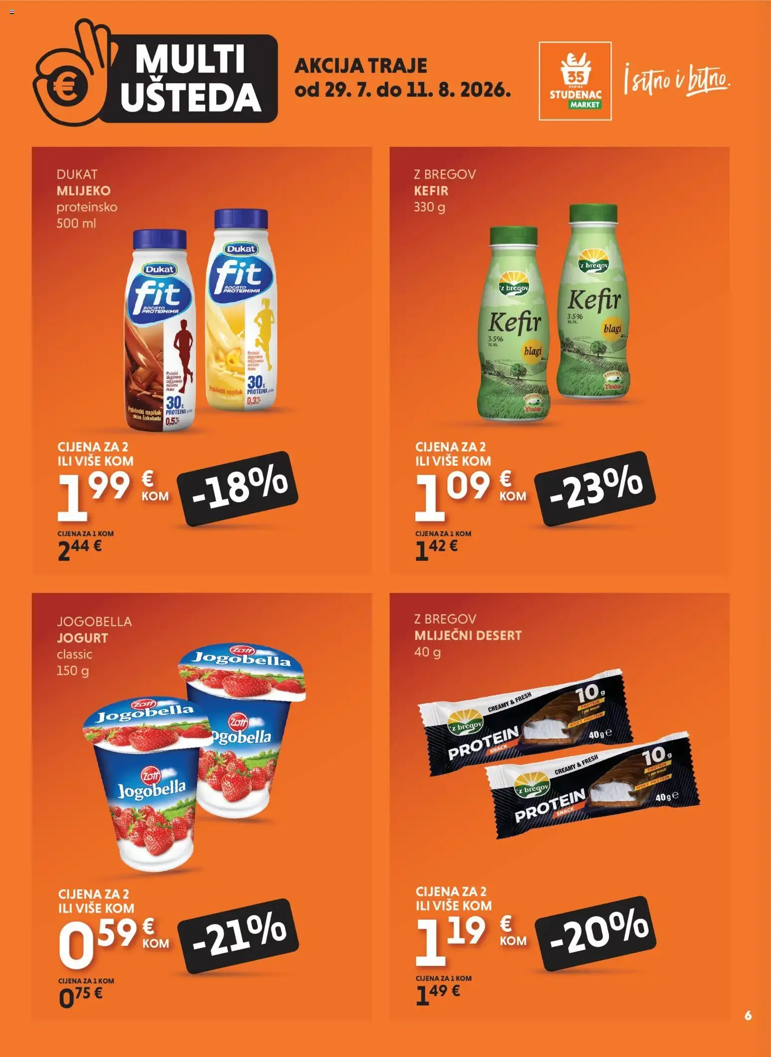 Katalog Multi Ušteda: Uzmi više, plati manje od 29. srpnja do 11. kolovoza 2026. - Pregled Stranica 6