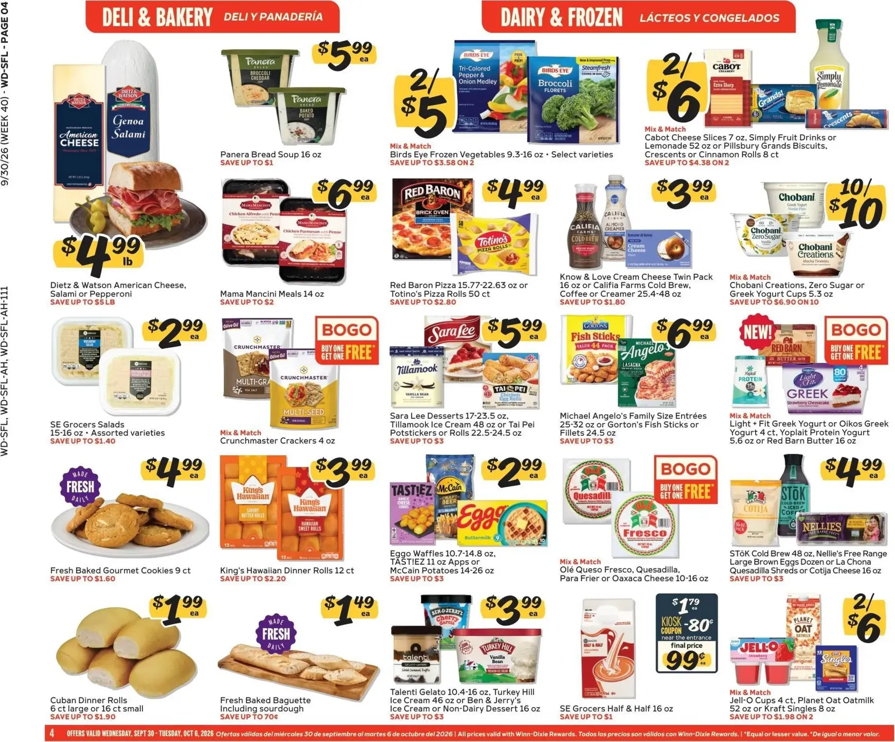 Weekly ad Current Winn-Dixie leaflet valid from Wednesday 09/30/2026 to Tuesday 10/06/2026 from September 30 to October 6 2026 - Page 4