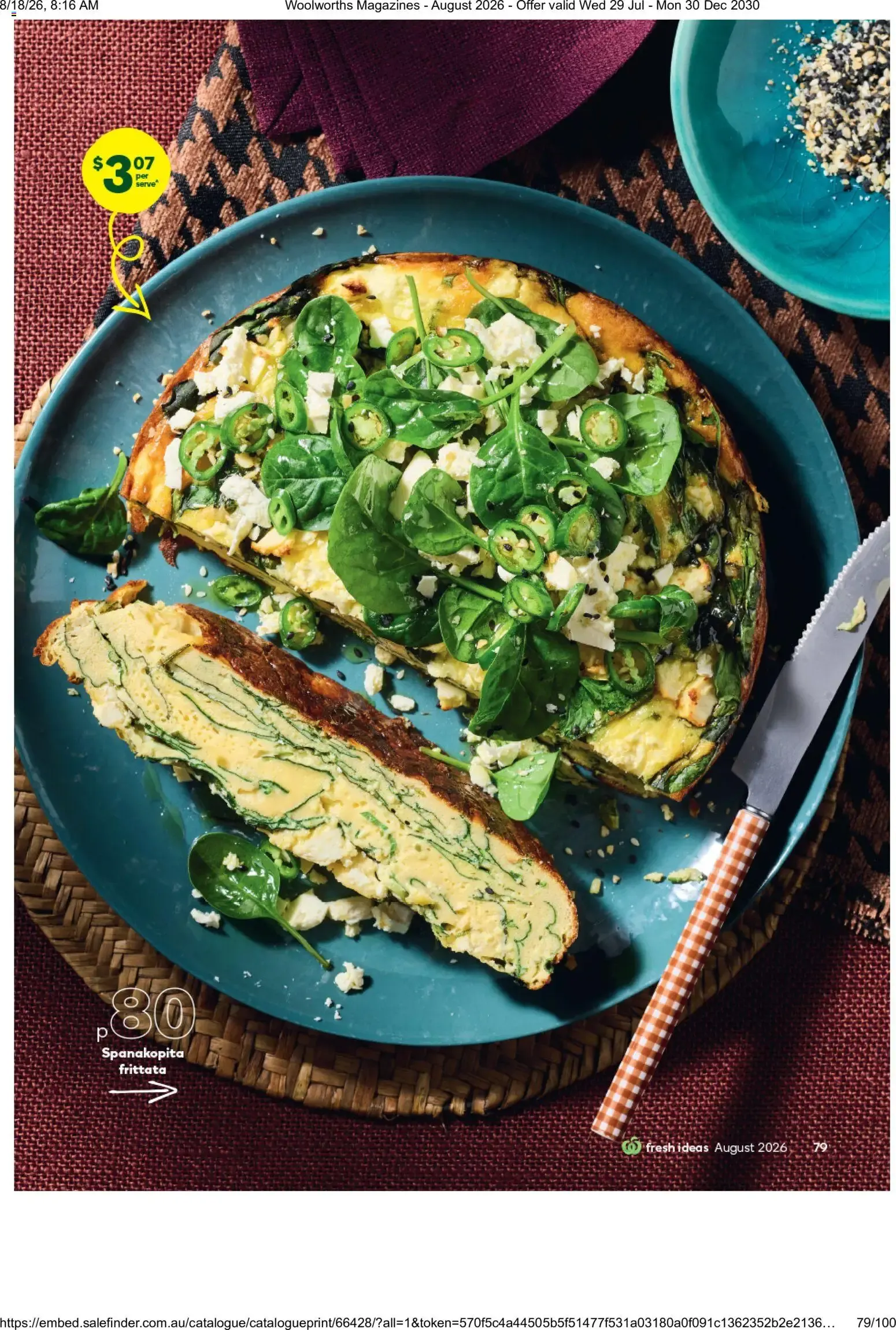 Woolworths Fresh Ideas - August 2026 - Catalogue valid from 29 July to 30 December 2030 - page 79