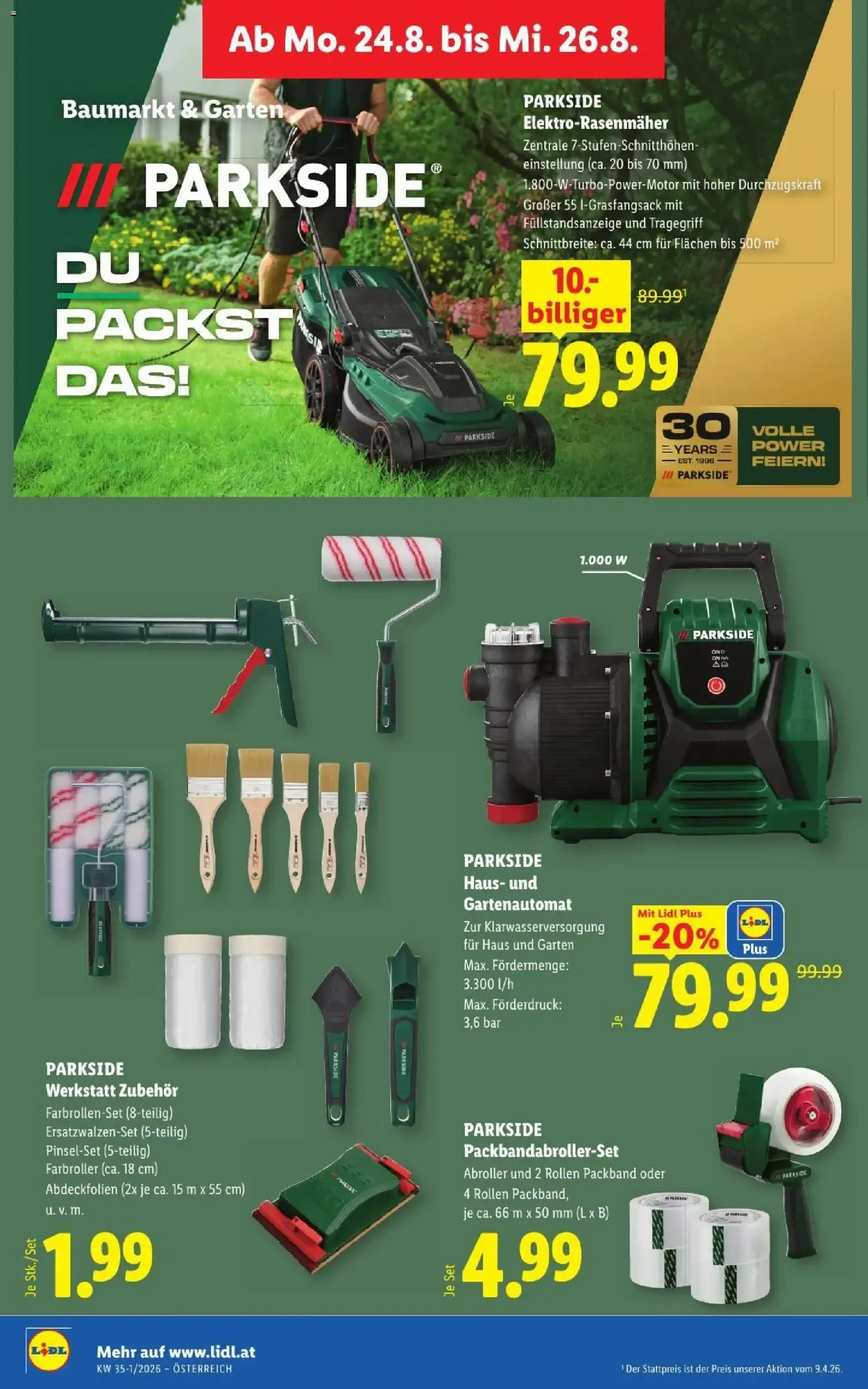 Lidl - Österreichs günstigste Preise von 20. August bis 22. August 2026 - Flugblätt seite 32