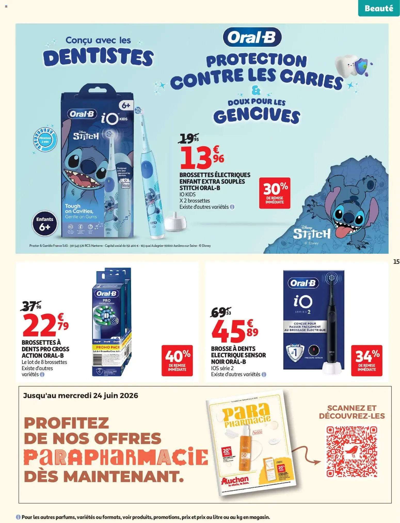 Auchan Beauté, Halles hypers à partir du 16/06/2026 - promo en ligne du 16 juin au 28 juin 2026 - Catalogue page 15