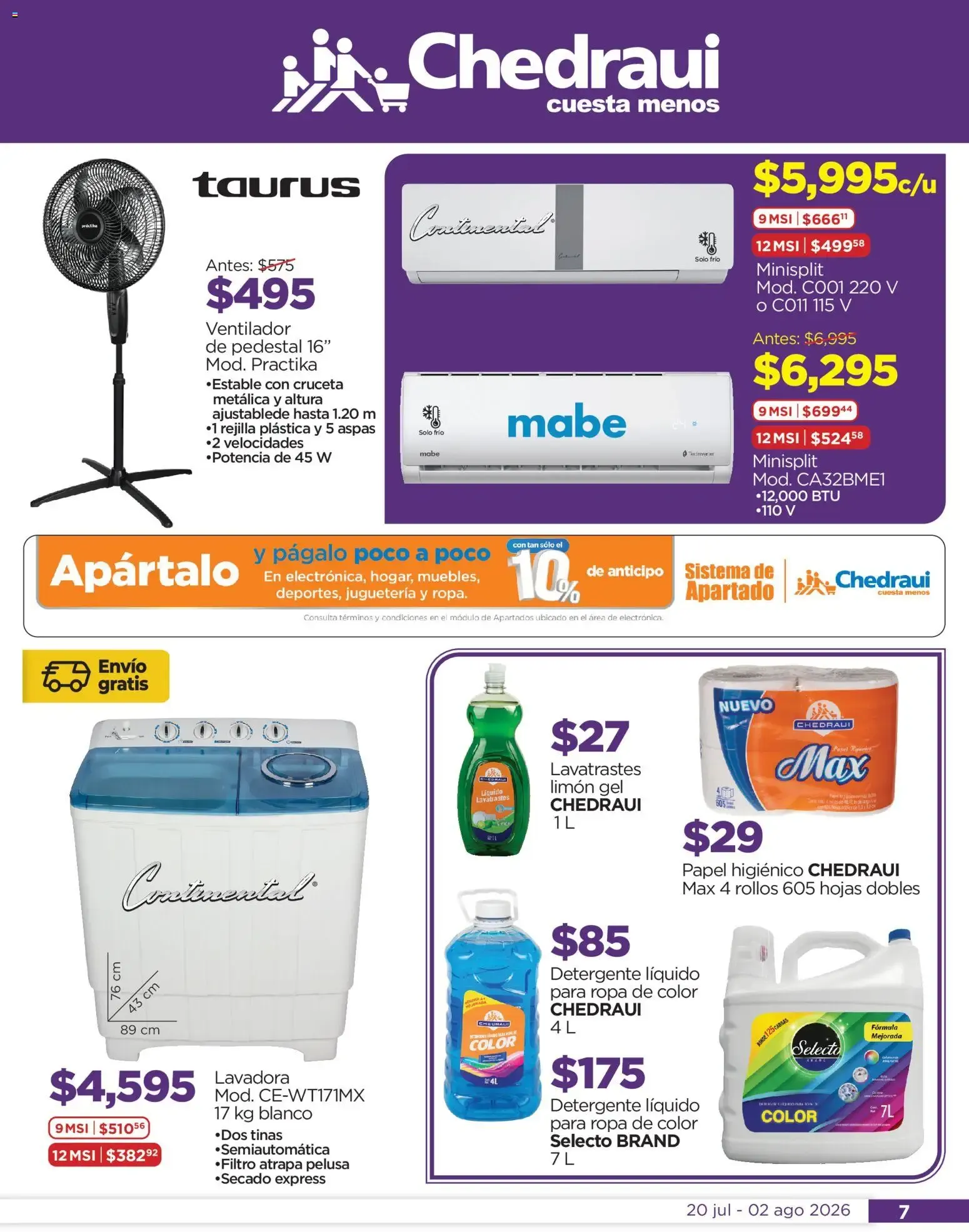 Catálogo de Chedraui folleto Por Ti ofertones (20/07/2026 - 02/08/2026) - catálogo en línea 20 de julio al 2 de agosto 2026 - Pagina 7