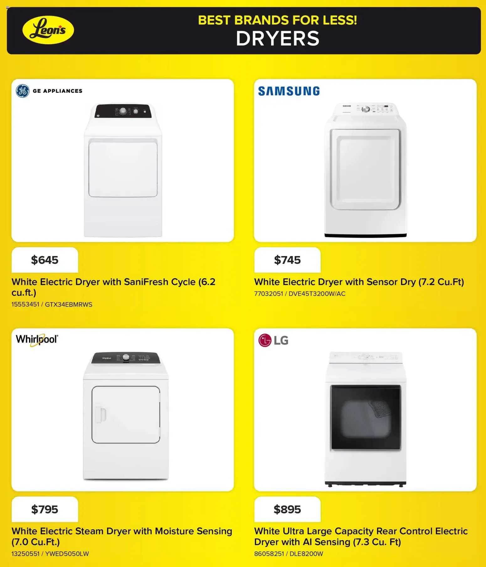 Leon's flyer - BBFL Appliances from Oct 22, 2026 > weekly specials & deals from October 22 to October 28 2026 - flyer page 12