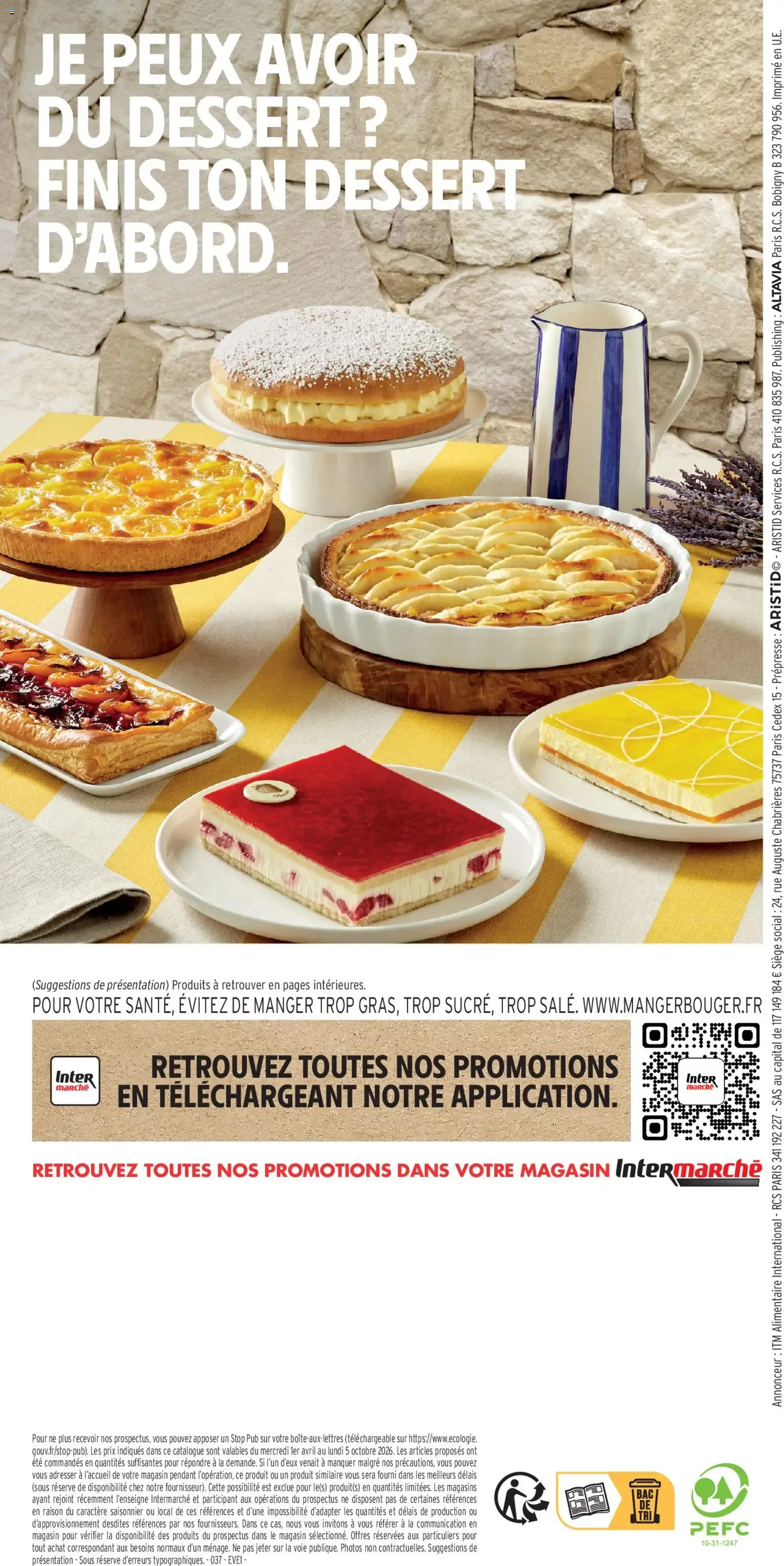 Intermarché - Les menus traiteur printemps/été à partir du 01/04/2026 - promo en ligne du 1 avril au 5 octobre 2026 - Catalogue page 32