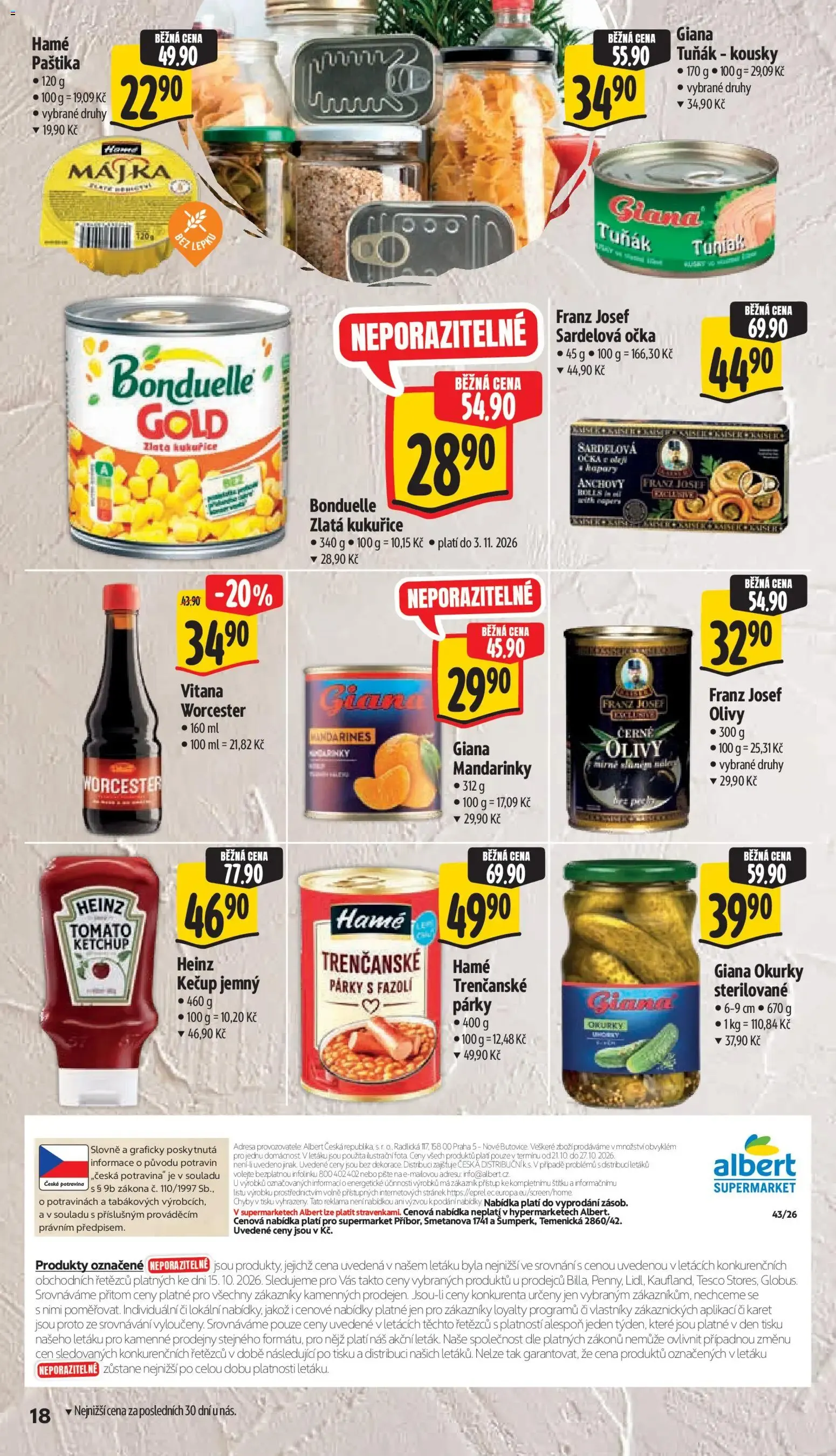 Albert leták - Supermarket Šumperk od 21.10.2026 - Akční leták - 21. října 27. října 2026 - Page 30
