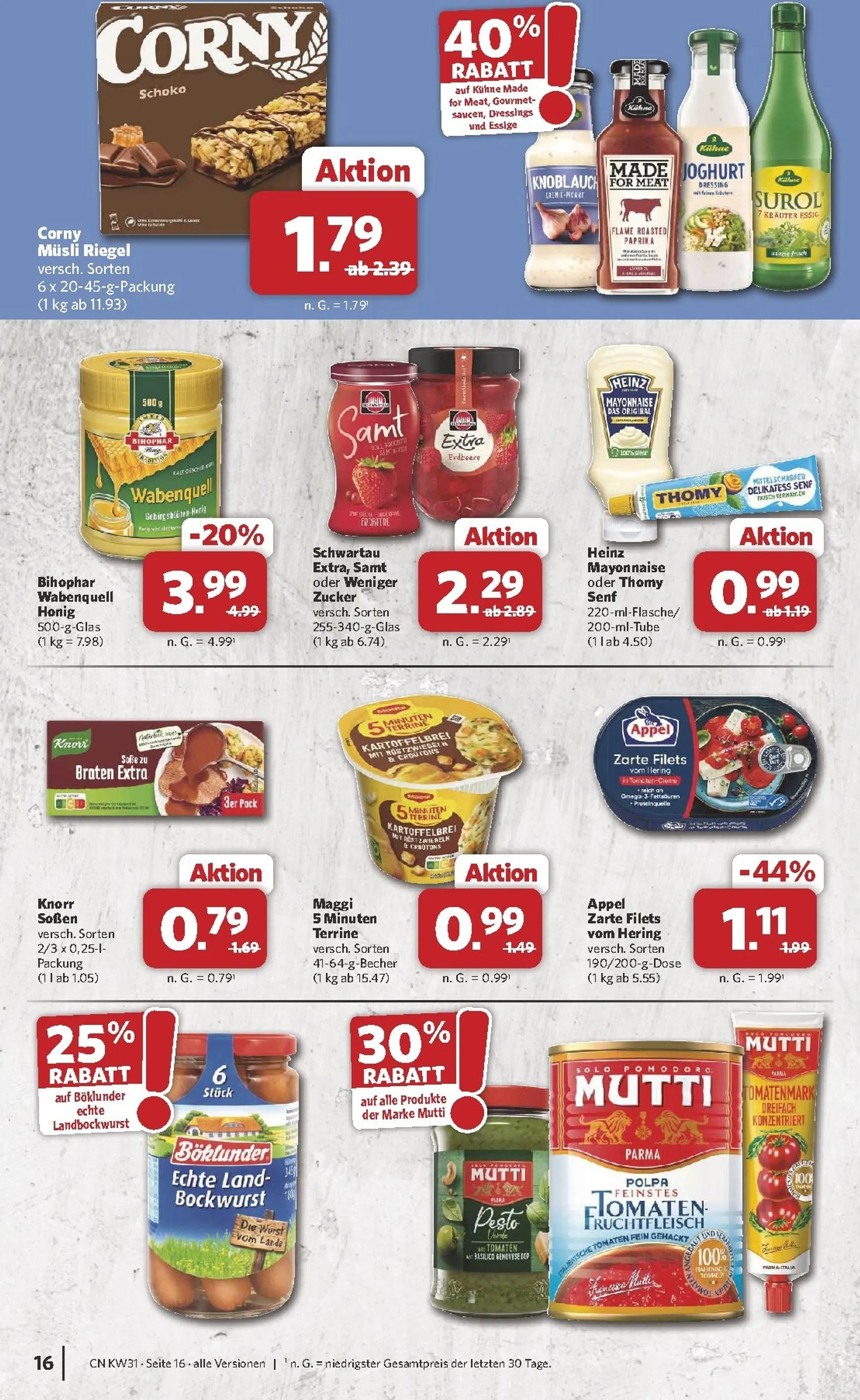 Combi Prospekt – von Montag 27.07.2026 bis Samstag 01.08.2026 von 27. Juli bis 1. August 2026 - Prospekt seite 16
