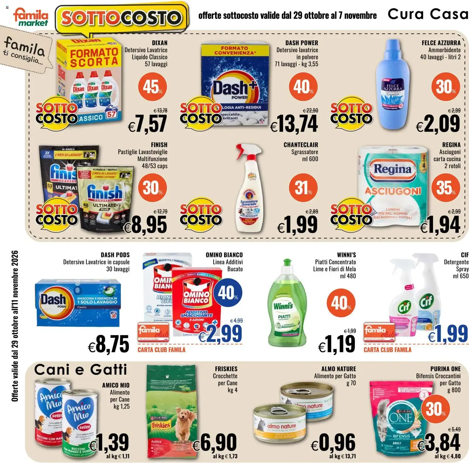 Nuovo Famila volantino Market dal 29/10/2026 > offerte anteprima 🛍️ da 29 ottobre a 11 novembre di 2026 - Pagina del volantino 10