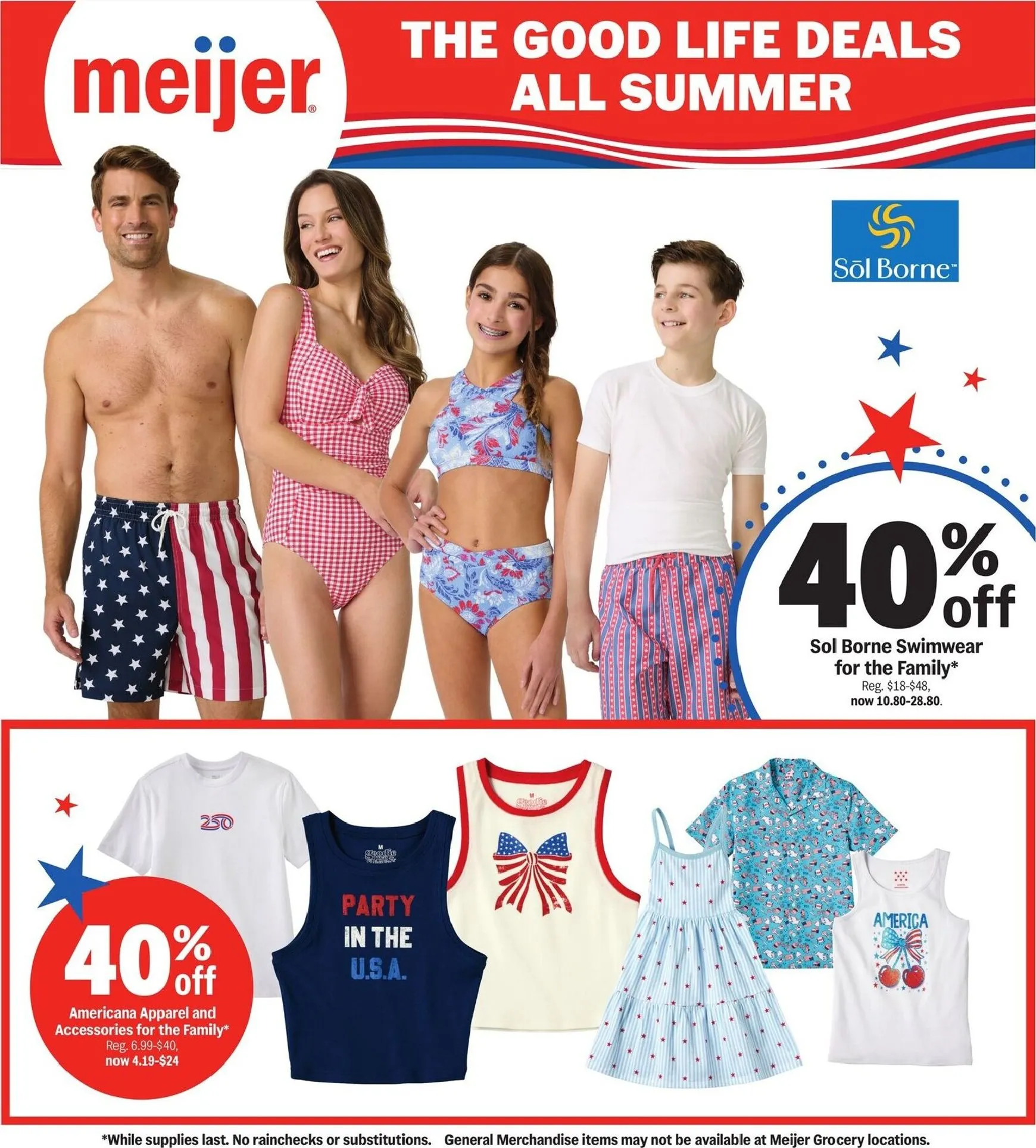 Weekly ad Meijer - The Good Life Deals All Summer from July 8 to July 14 2026 - Page 1