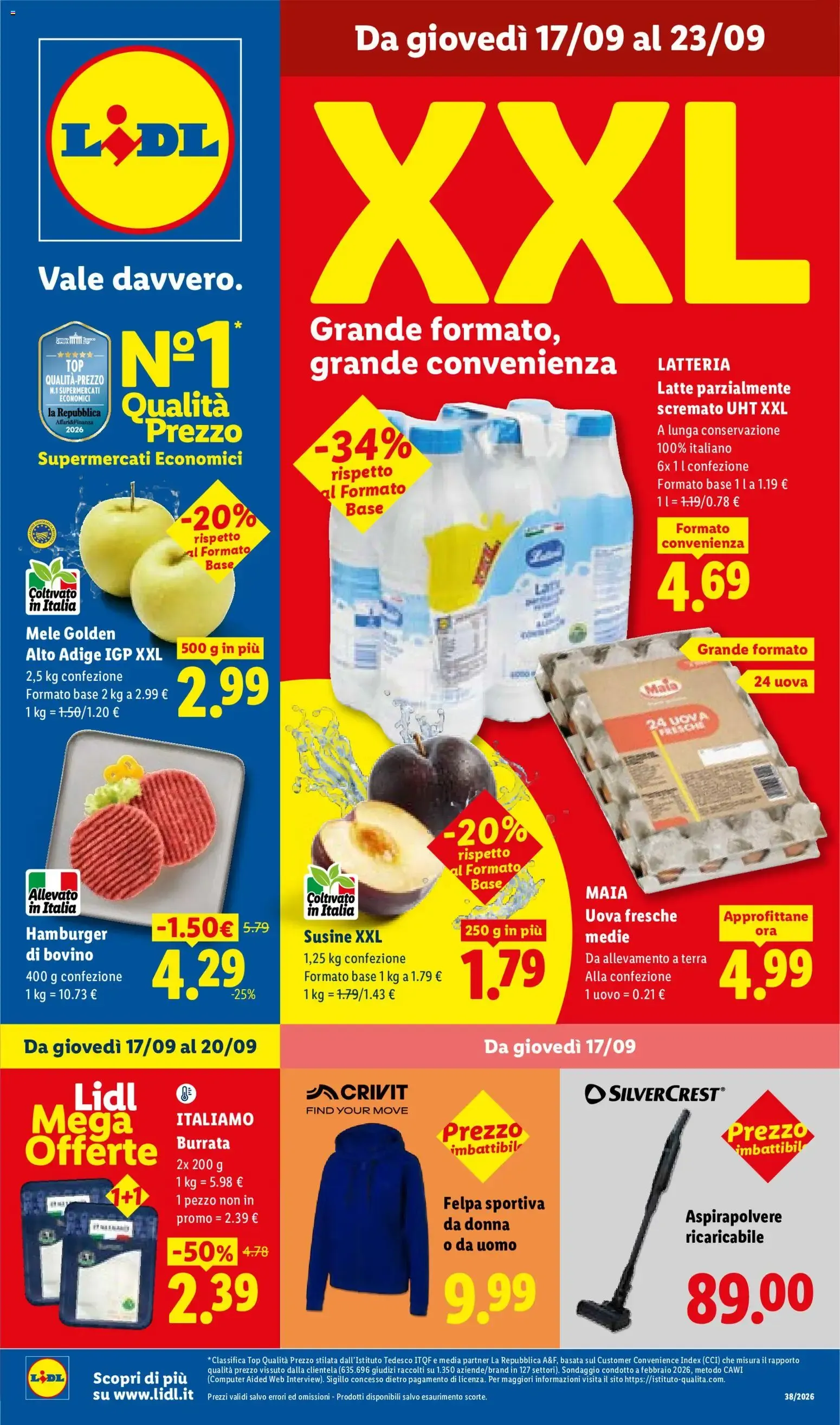 Lidl XXL Grande formato, grande convenienza y Mega Offerte