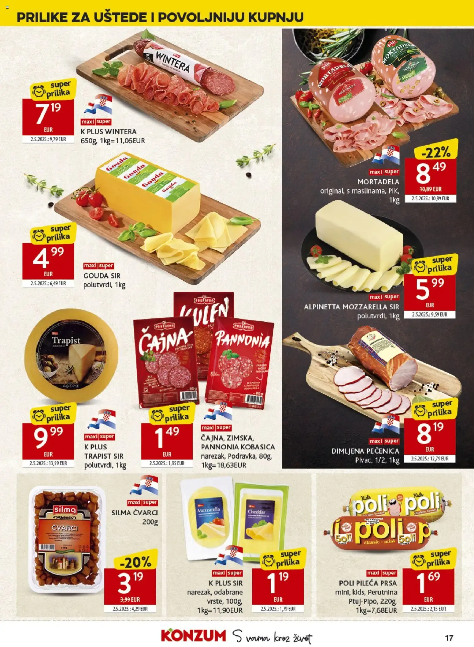 Katalog Konzum Katalog novi od 22.07.2026 na listanje > letak digitalni od 22. srpnja do 28. srpnja 2026. - Pregled Stranica 17