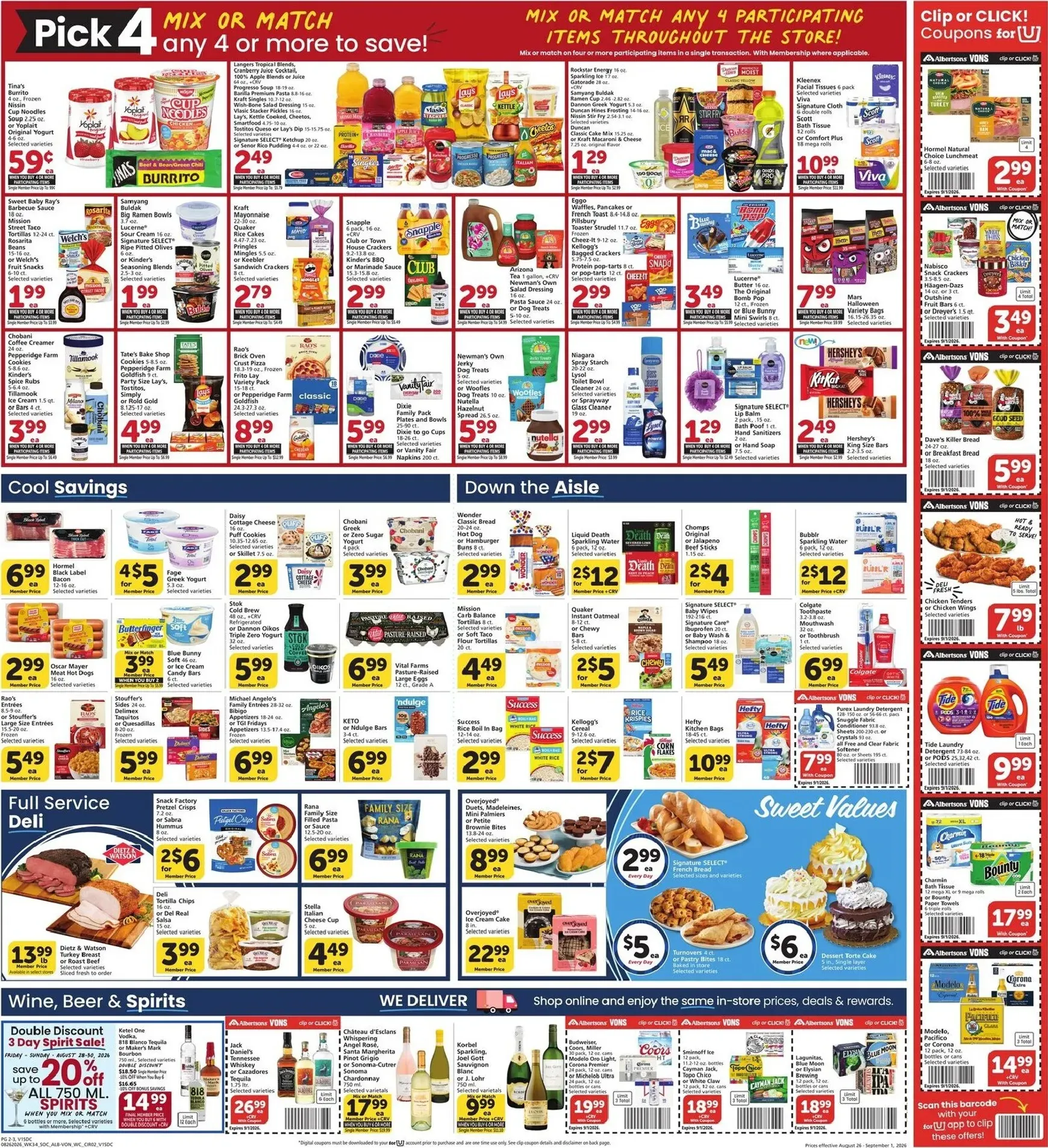 Weekly ad Current Vons leaflet valid from Wednesday 08/26/2026 to Tuesday 09/01/2026 from August 26 to September 1 2026 - Page 2