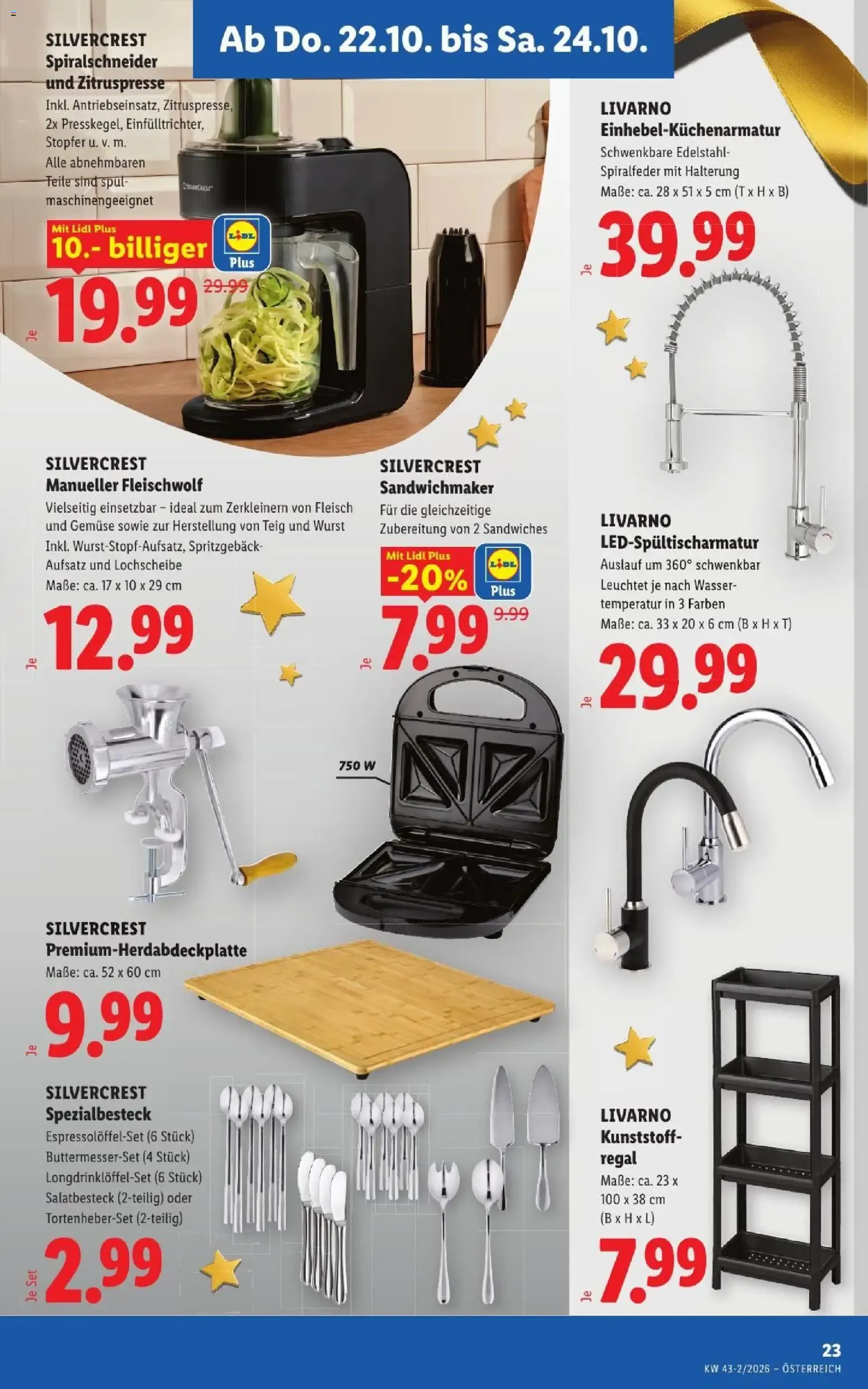 Lidl Flugblatt ab 22.10.2026 - Angebote ab donnerstag von 22. Oktober bis 24. Oktober 2026 - Flugblätt seite 29