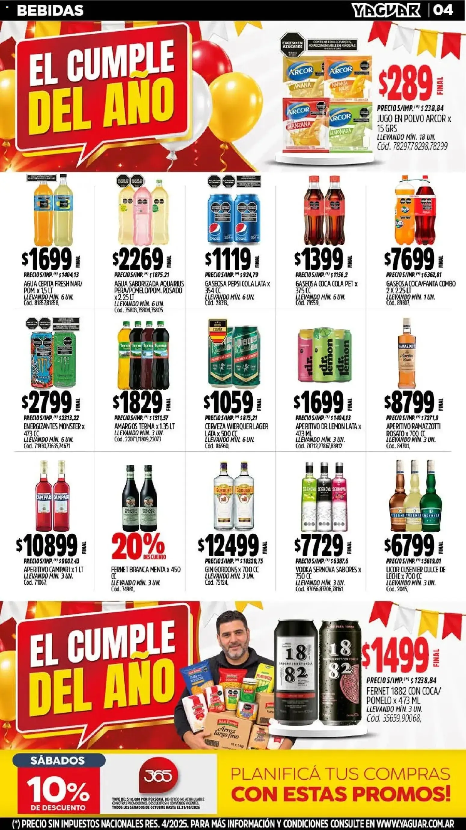 Ofertas de Yaguar Mayorista - El Cumple del Año 38 26 de octubre al 1 de noviembre 2026 - Página 5 del catálogo