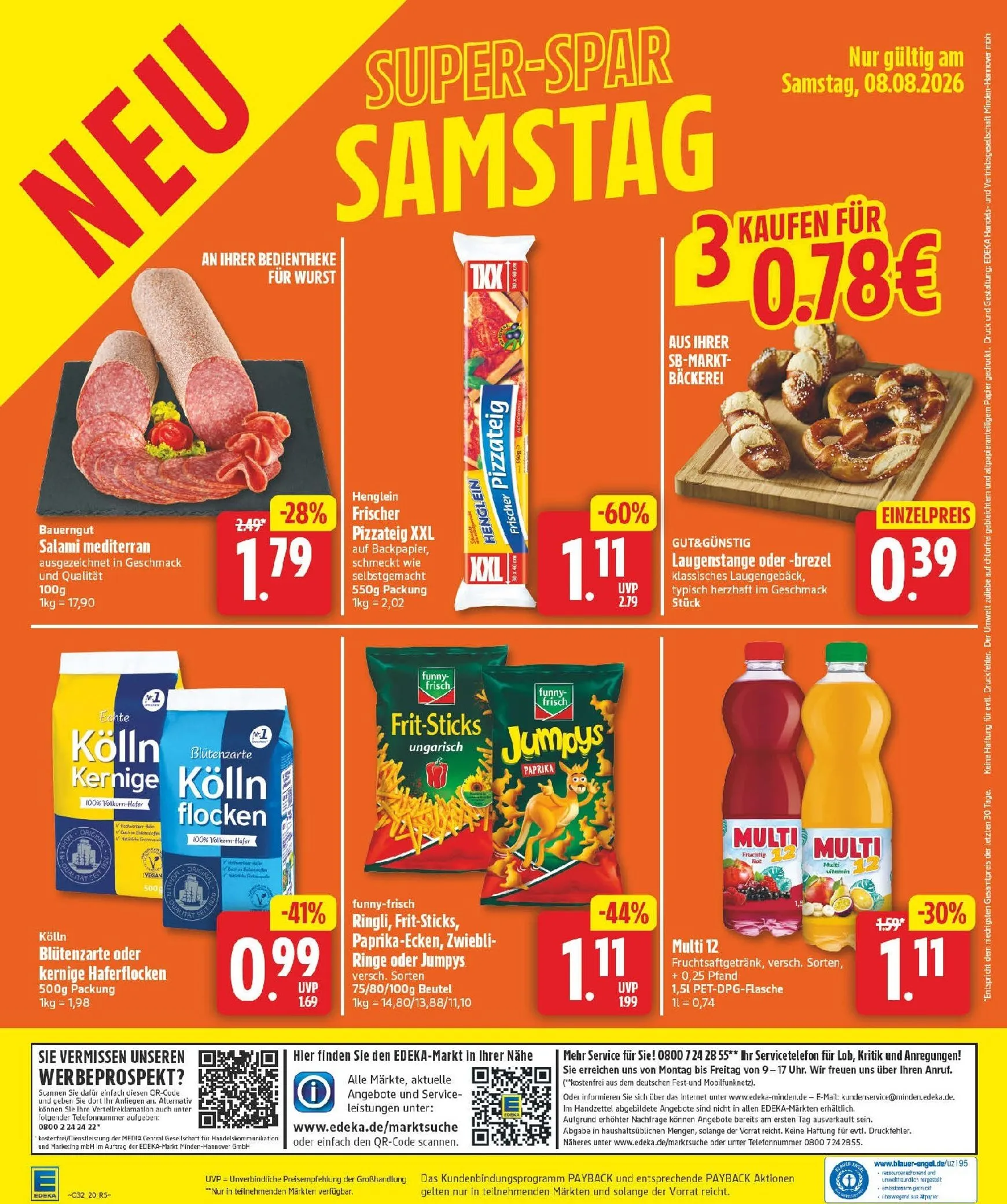 Edeka Prospekt nächste Woche – von Montag 03.08.2026 bis Samstag 08.08.2026 von 3. August bis 8. August 2026 - Prospekt seite 24