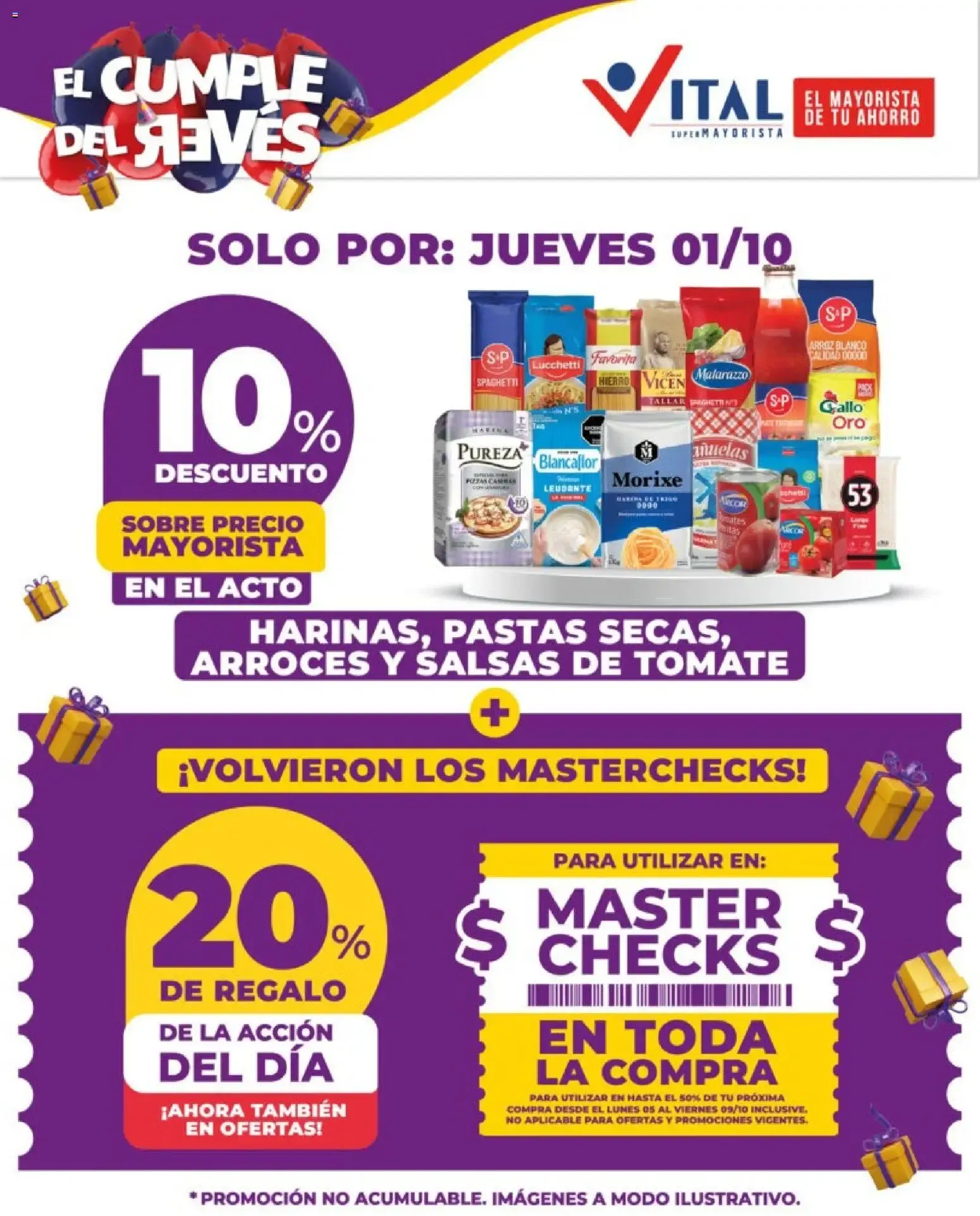 Ofertas de Vital Supermayorista - El Cumple del Revés 1 de octubre al 1 de octubre 2027 - Página 3 del catálogo