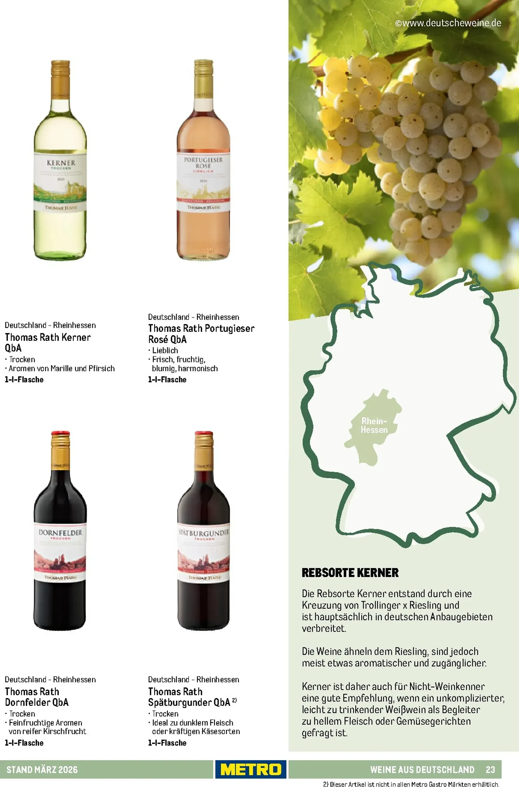 Sortimentskatalog Hauswein: Für jeden Anlass der passende Tropfen von 1. März bis 31. Dezember 2026 - Prospekt seite 23