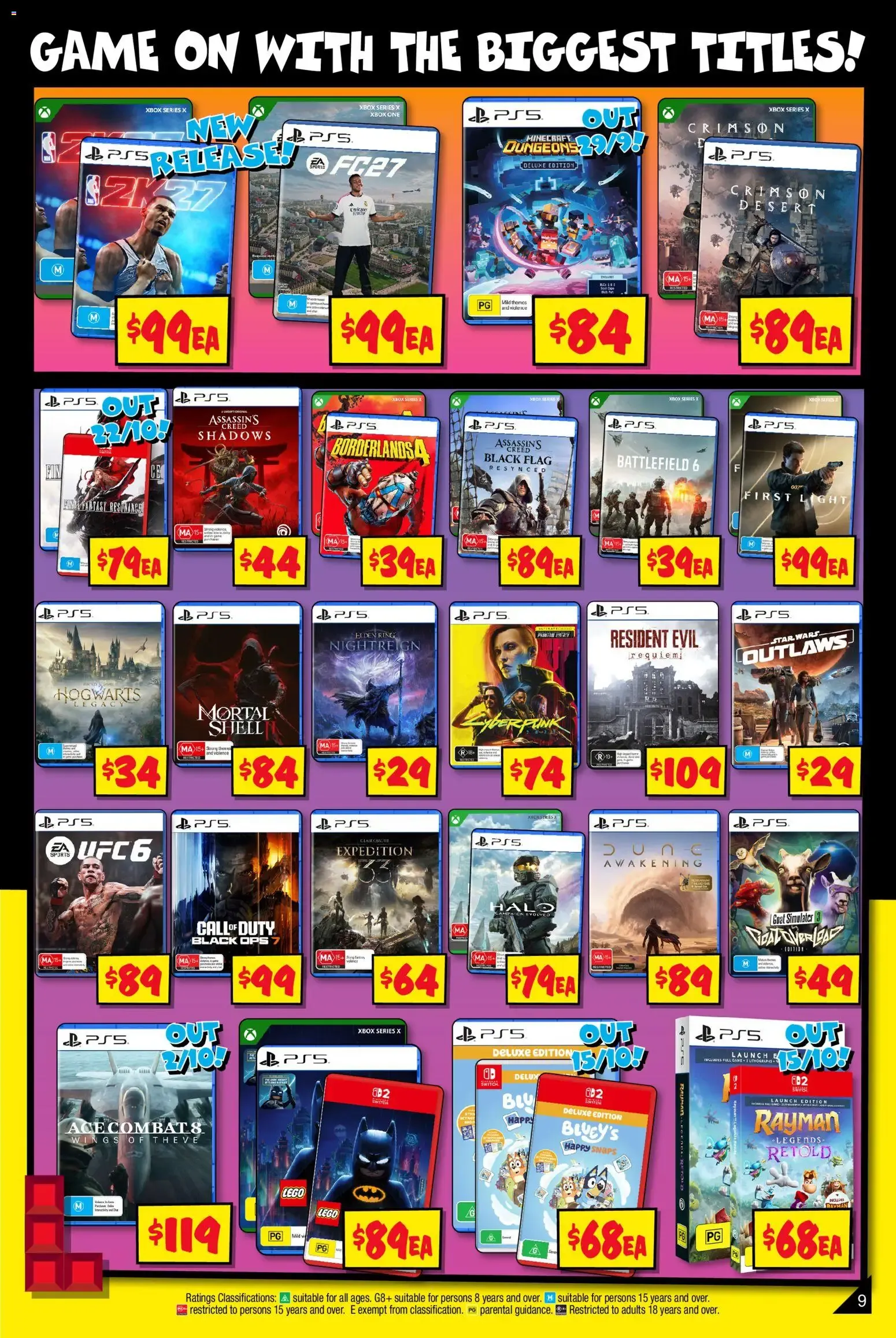 JB Hi-Fi catalogue Mega Gaming Sale - 24/09/2026 > weekly / monthly specials - Catalogue valid from 24 September to 11 October 2026 - page 9