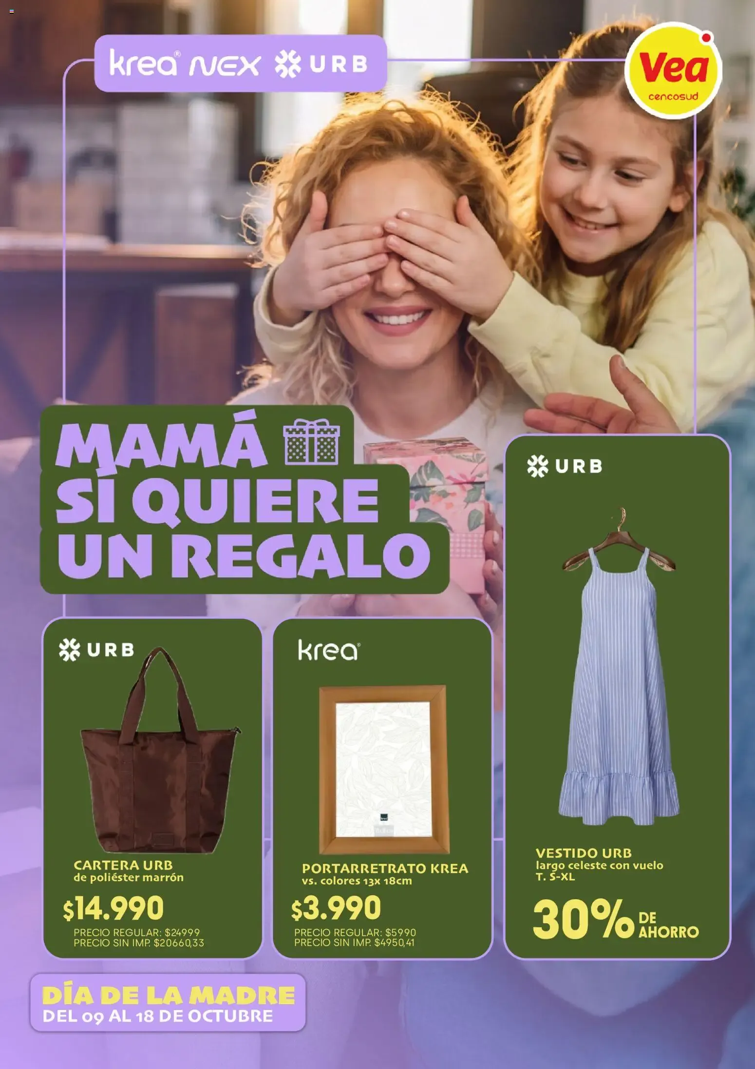 Ofertas de Vea - Folleto nacional día de la madre del 09/10/2026 - 18/10/2026 9 de octubre al 18 de octubre 2026 - Página 1 del catálogo