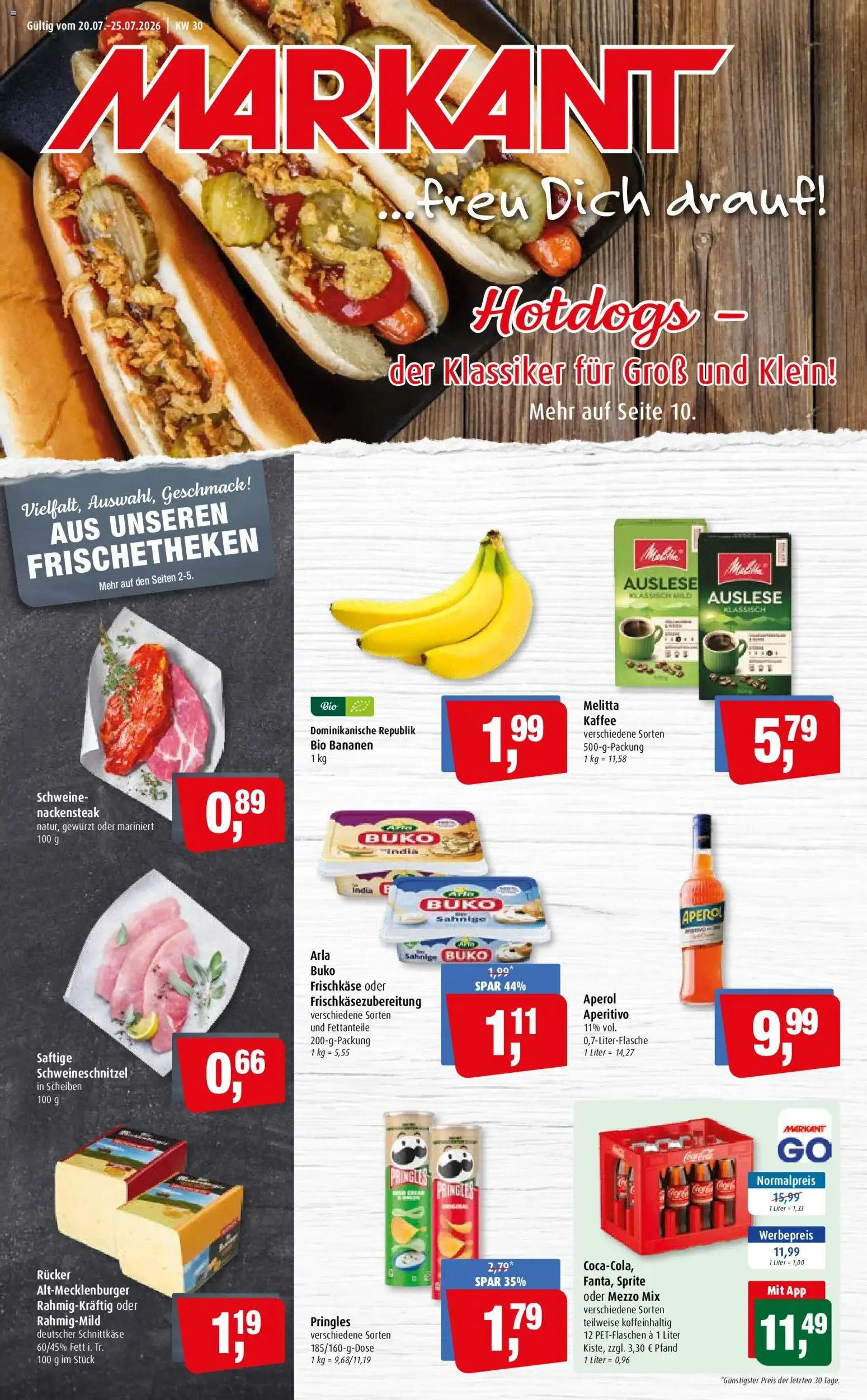 Markant Prospekt (ab 20.07.2026) zum Blättern von 20. Juli bis 25. Juli 2026 - Prospekt seite 1