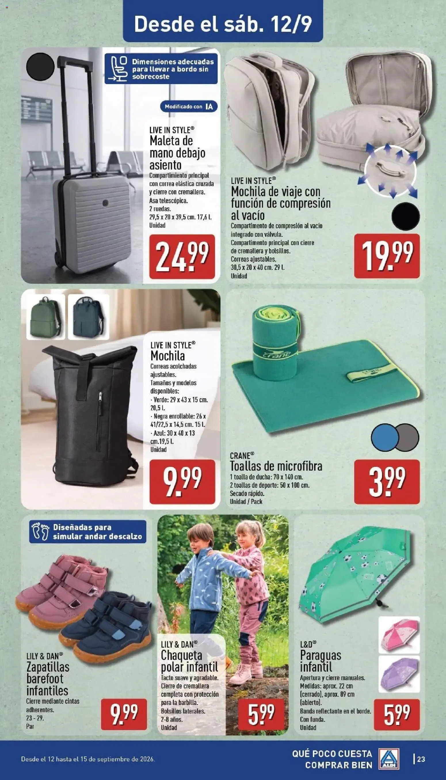 Catálogo de Aldi: Ahorra más de 2.400€ al año 7 de septiembre al 13 de septiembre 2026 - Página 23