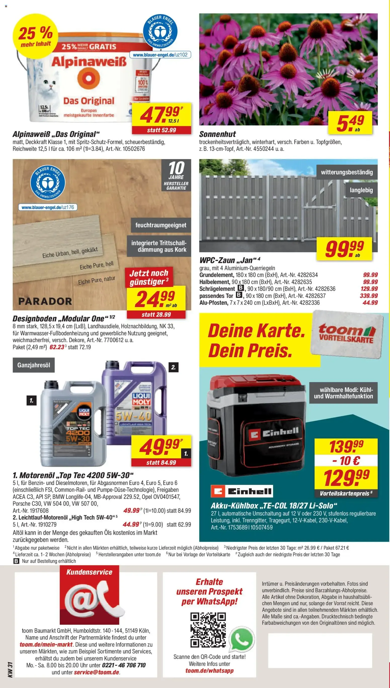 Toom Baumarkt Prospekt (ab 25.07.2026) zum Blättern von 25. Juli bis 31. Juli 2026 - Prospekt seite 18