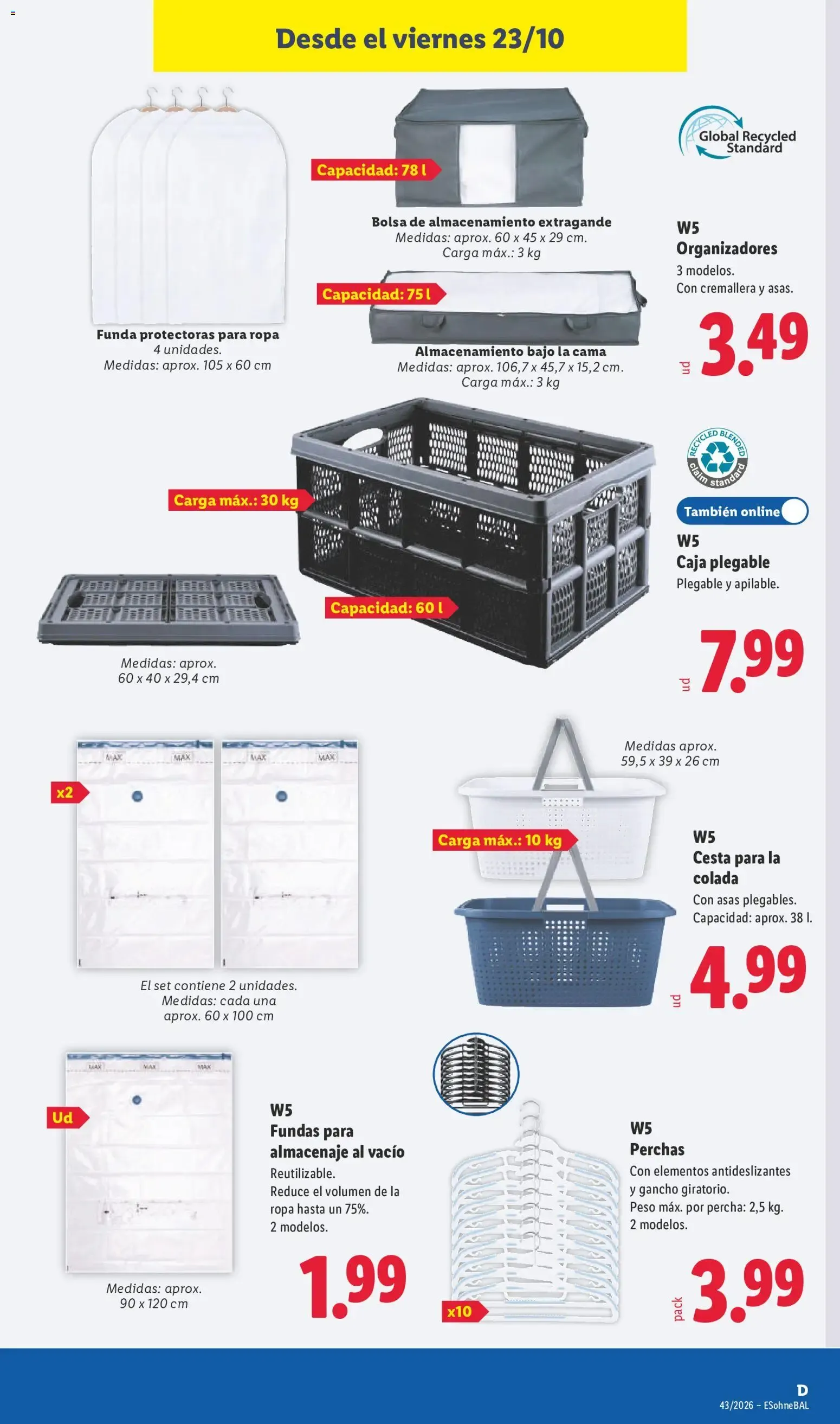 Catálogo de Lidl folleto de bazar del 19/10/2026 | Ofertas 19 de octubre al 25 de octubre 2026 - Página 25