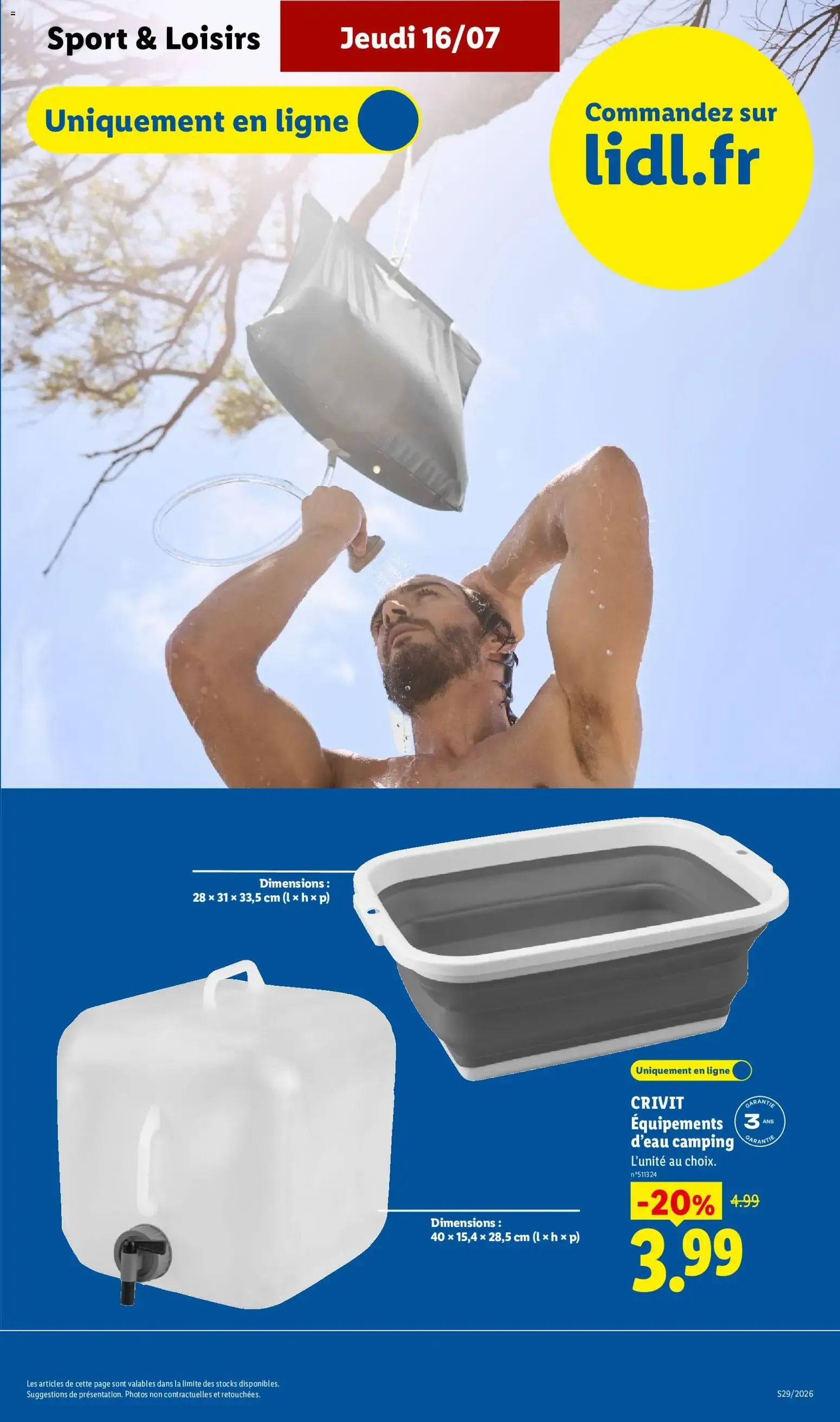 Lidl - L'Été Imbattable du 16 juillet au 22 juillet 2026 - Catalogue page 39