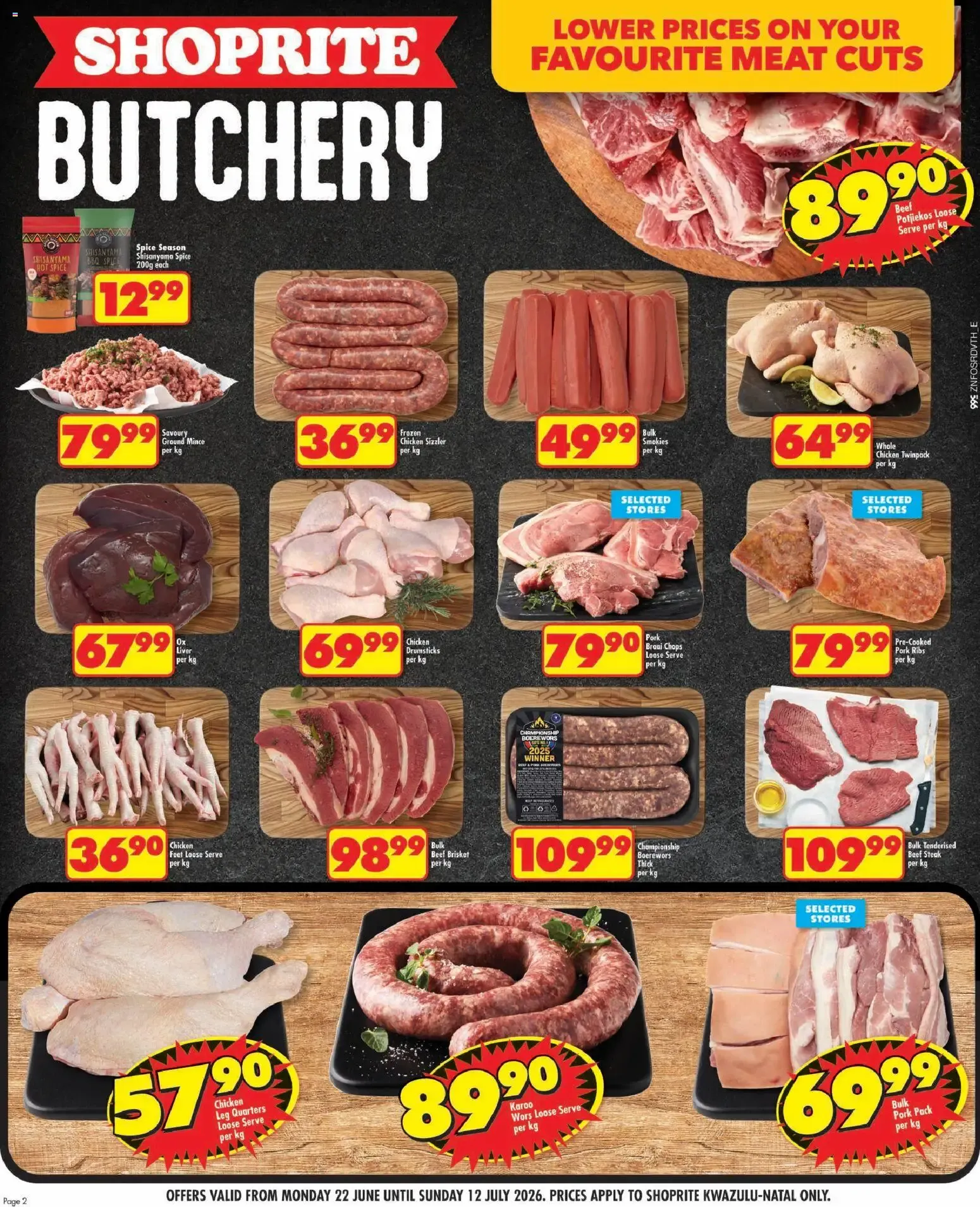 Shoprite Low-Duuuma Deals! from 22 June to 12 July 2026 - Catalogue Page 2
