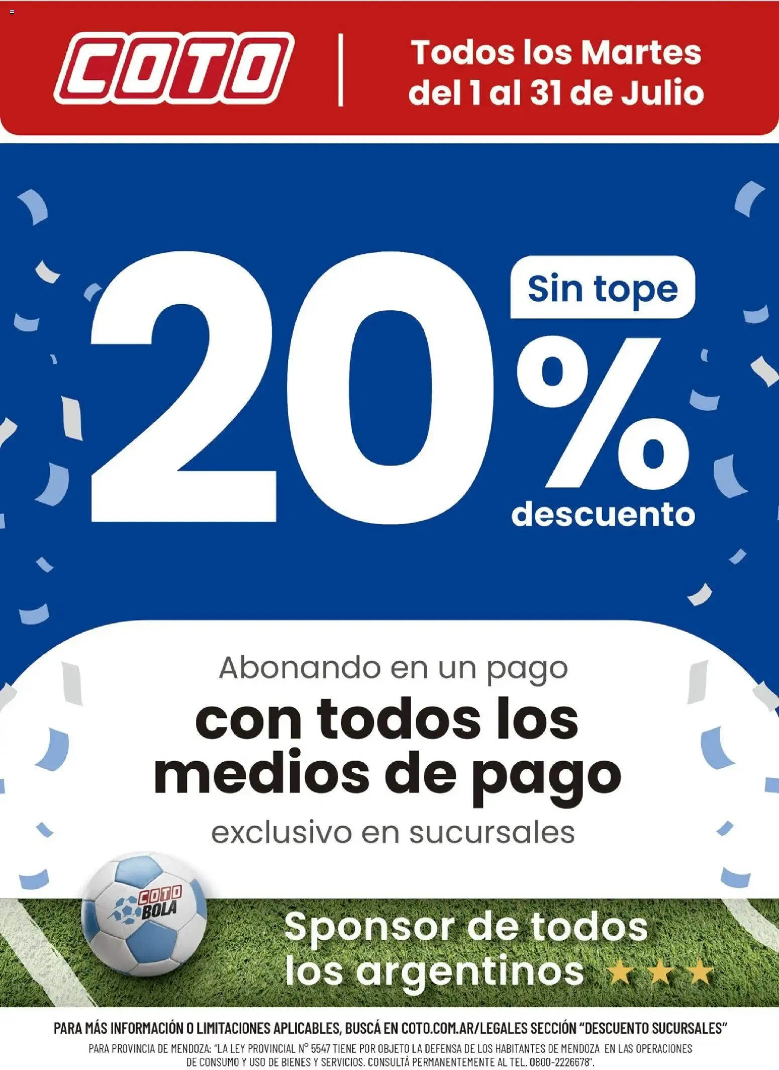 Ofertas de Coto - 20% de descuento todos los Martes de Julio 1 de julio al 31 de julio 2026 - Página 1 del catálogo