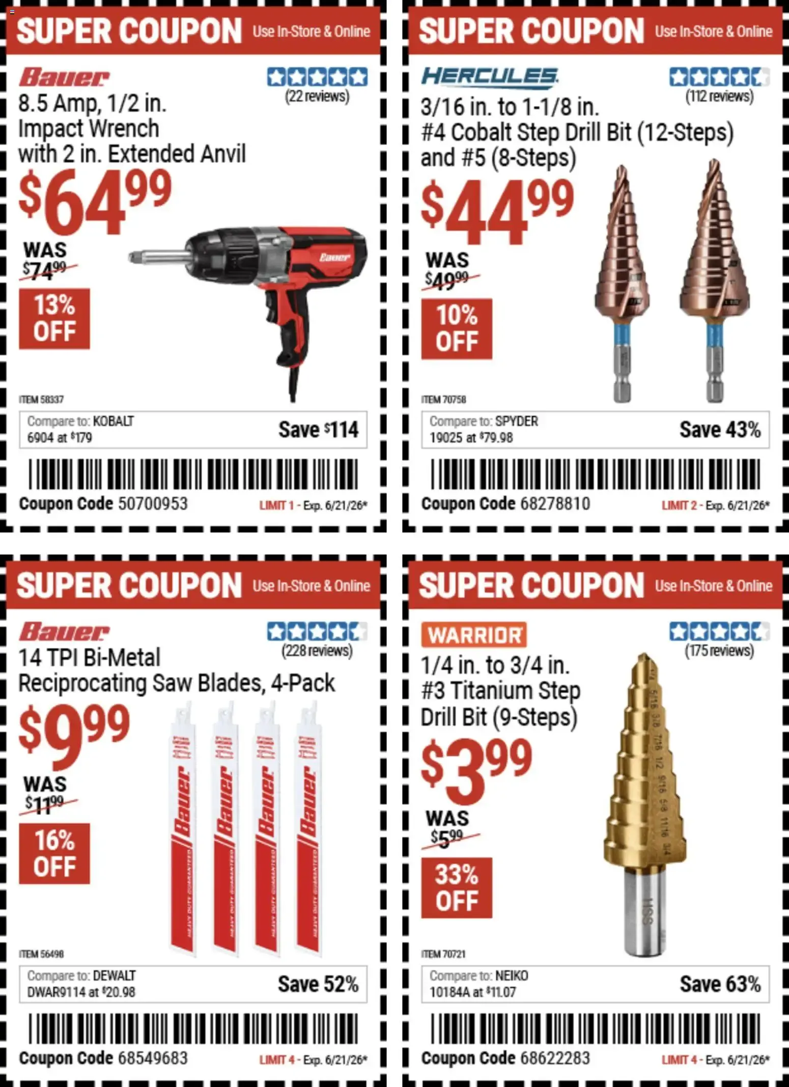 Weekly ad Harbor Freight Weekly Ad (06/08 - 06/21 2026) - Flyer from June 8 to June 21 2026 - Page 8