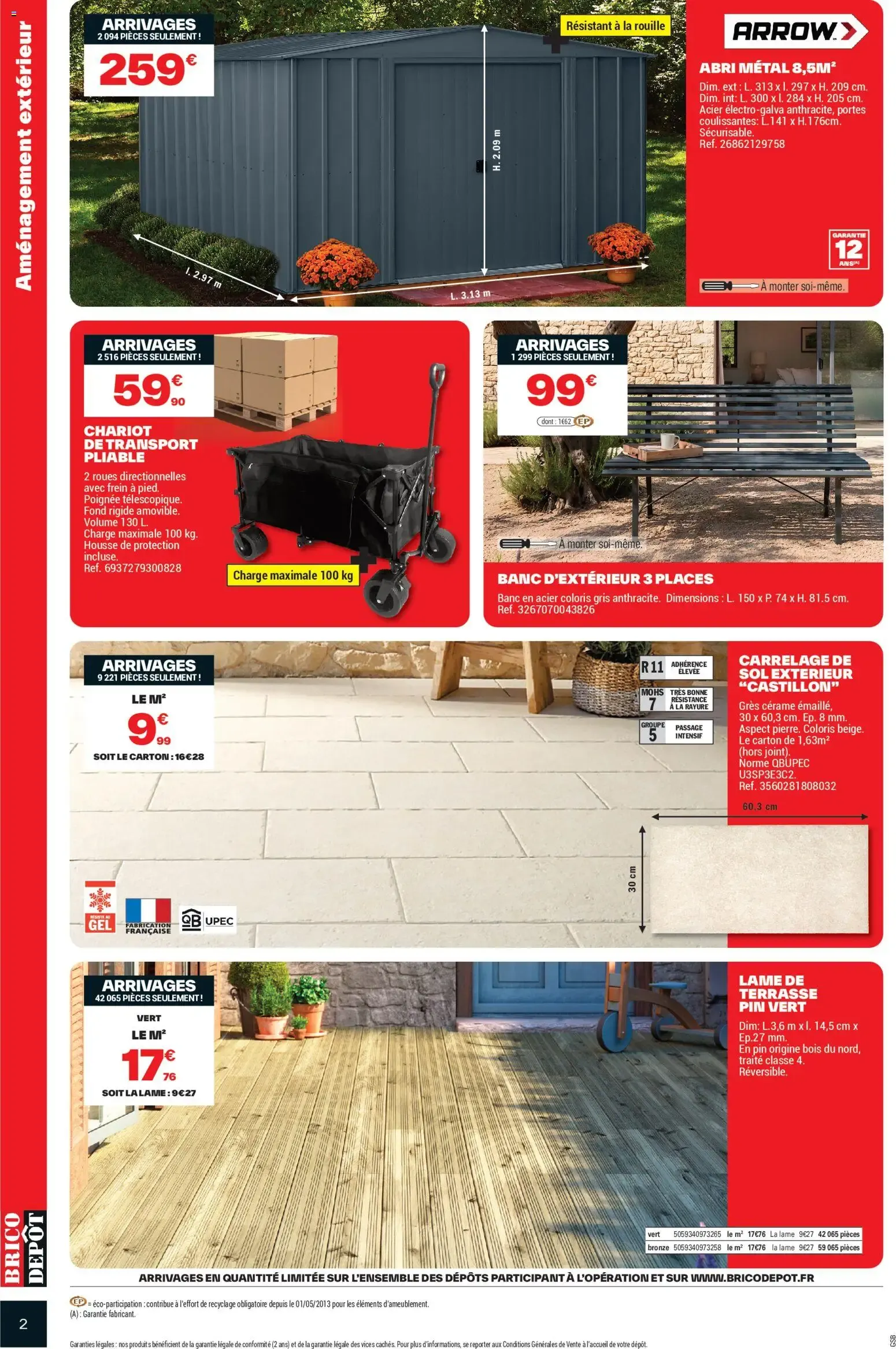 Brico Dépôt catalogue à partir du 05/06/2026 - promo en ligne du 5 juin au 18 juin 2026 - Catalogue page 2