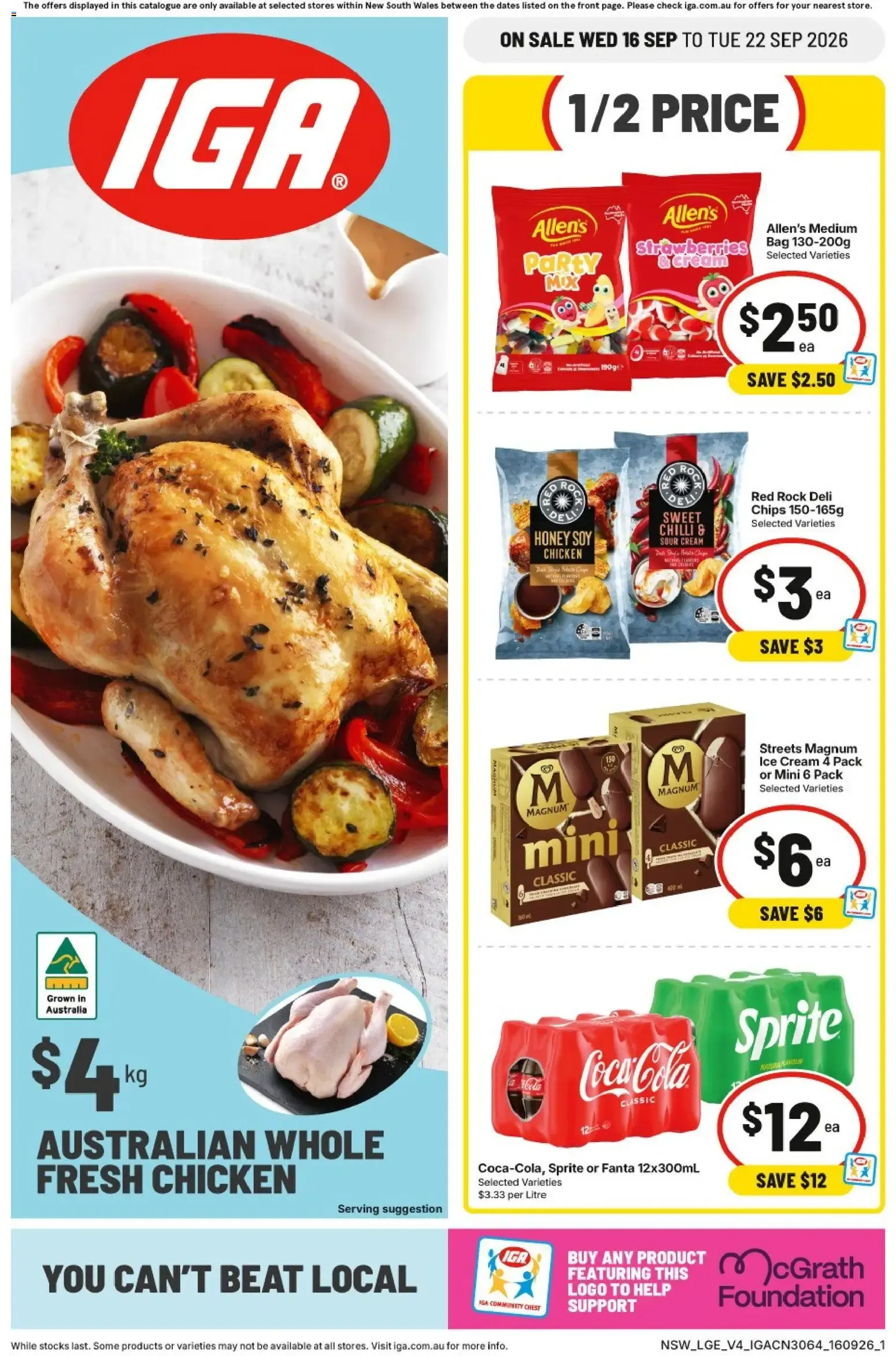 IGA catalogue valid from 16/09/2026 > Online Australia - Catalogue valid from 16 September to 22 September 2026 - page 1