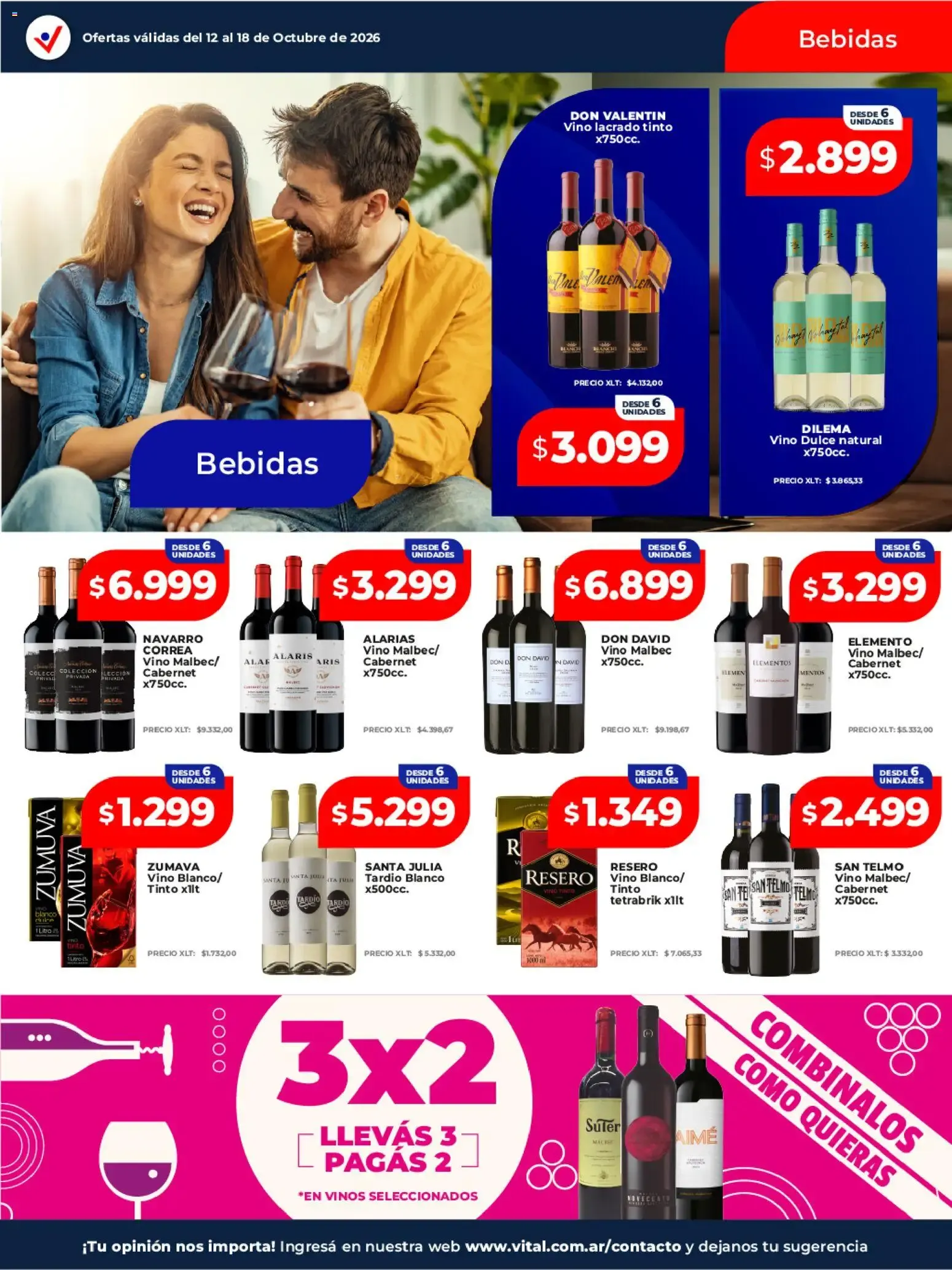 Ofertas de VITAL SUPERMAYORISTA EL MAYORISTA DE TU AHORRO 12 de octubre al 18 de octubre 2026 - Página 14 del catálogo