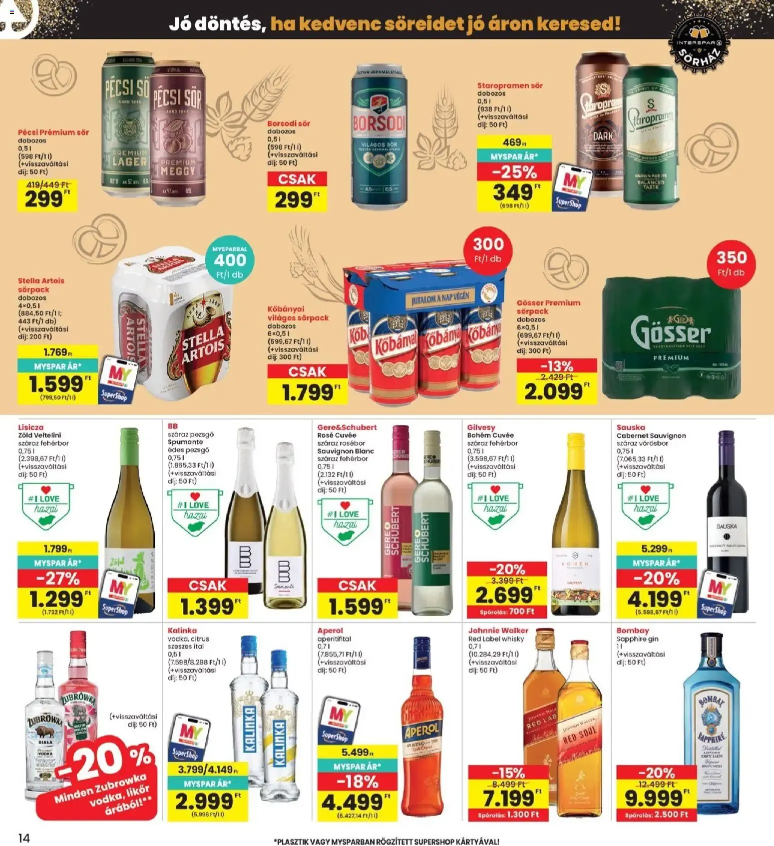 Katalógus Interspar akciós újság - 2026.09.24. -tól/töl > akció, lapozható szórólap 🛍️ szeptember 24.-tól szeptember 30.-ig 2026. - Oldal 14