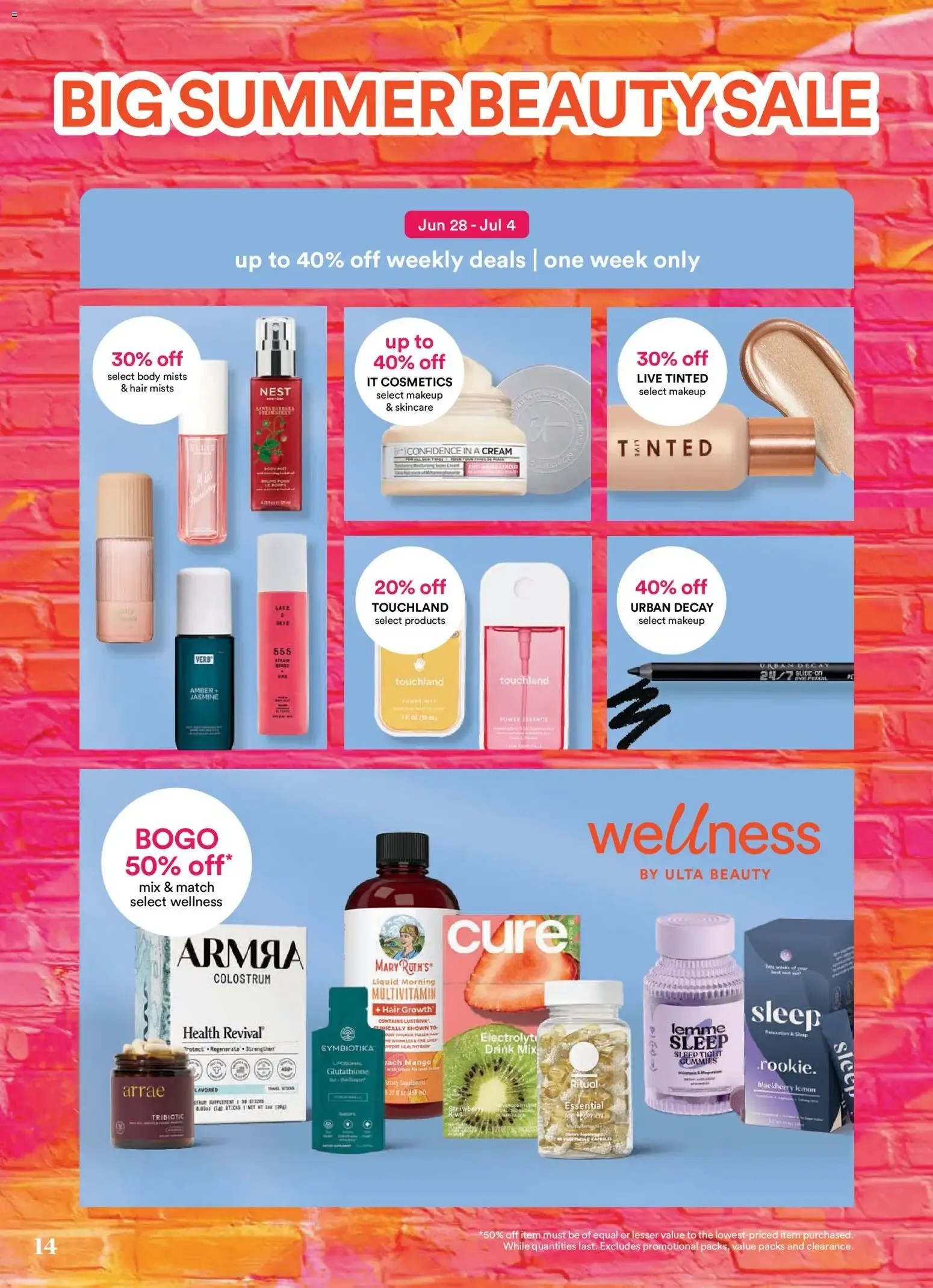 Weekly ad Ulta Beauty: Big Summer Beauty Sale from June 19 to July 11 2026 - Page 14