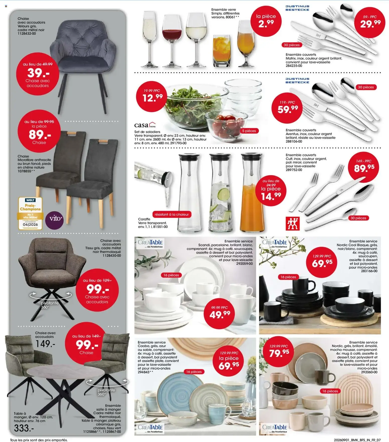 Möbel Martin: Salon de la Cuisine y Salon del Mueble Rembourré du 1 septembre au 30 septembre 2026 - Catalogue page 7