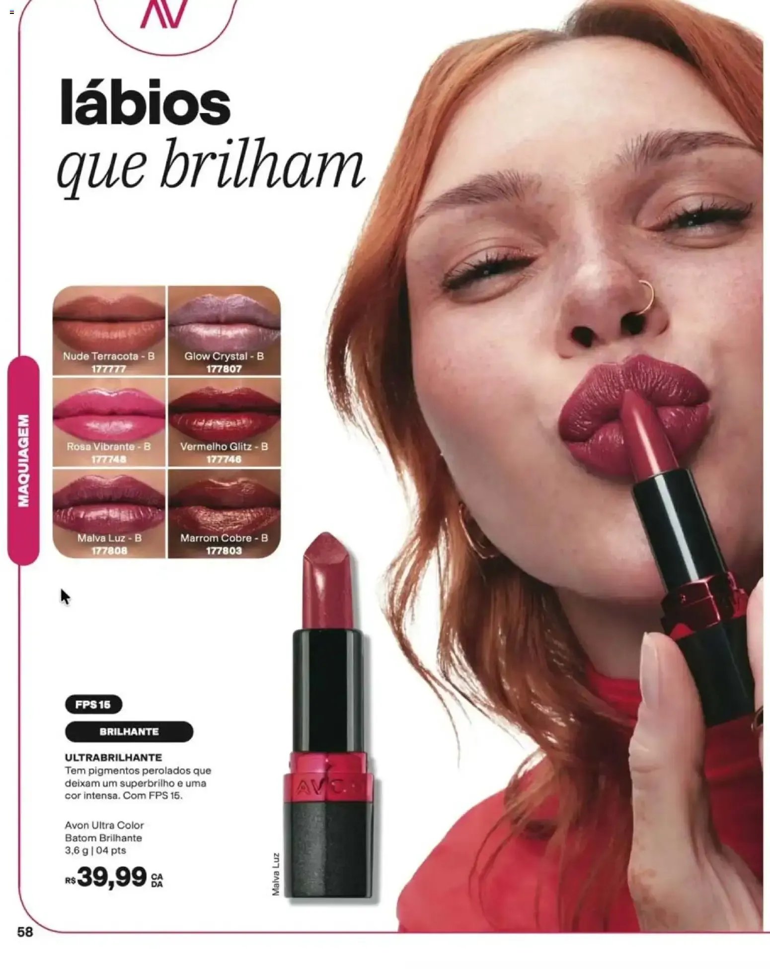 Encarte de Revista Avon - Chegou Renew Menopro - Ciclo 16/2026 12 de outubro até 2 de novembro 2026 - Pagina 58