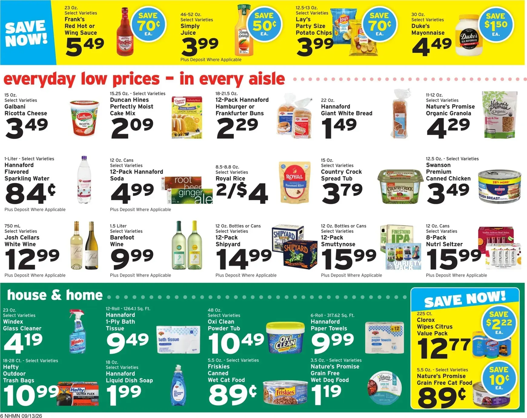 Weekly ad Current Hannaford leaflet valid from Sunday 09/13/2026 to Saturday 09/19/2026 from September 13 to September 19 2026 - Page 6