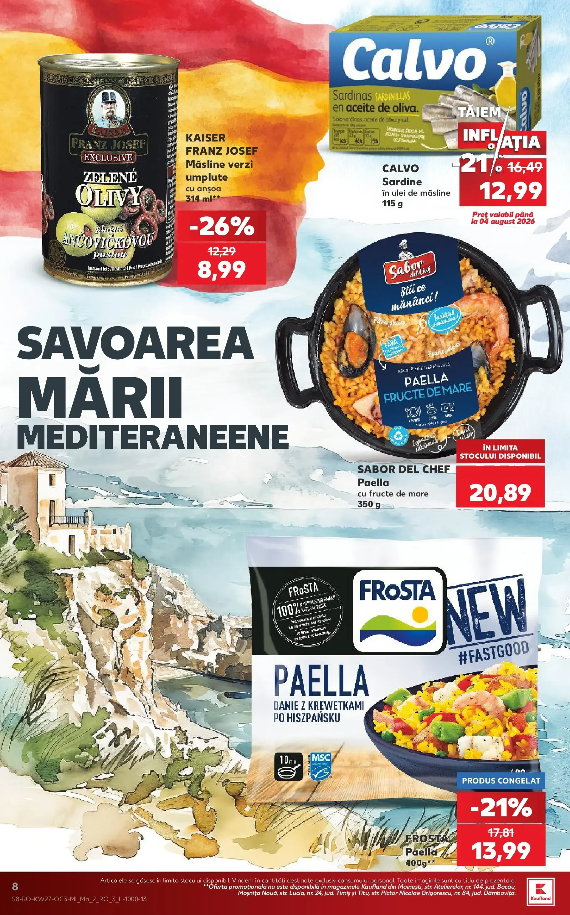 Catalog Kaufland: DESCOPERĂ SAVOAREA SPANIEI! de la 1 iulie până la 7 iulie 2026 - Revista Pagina 8