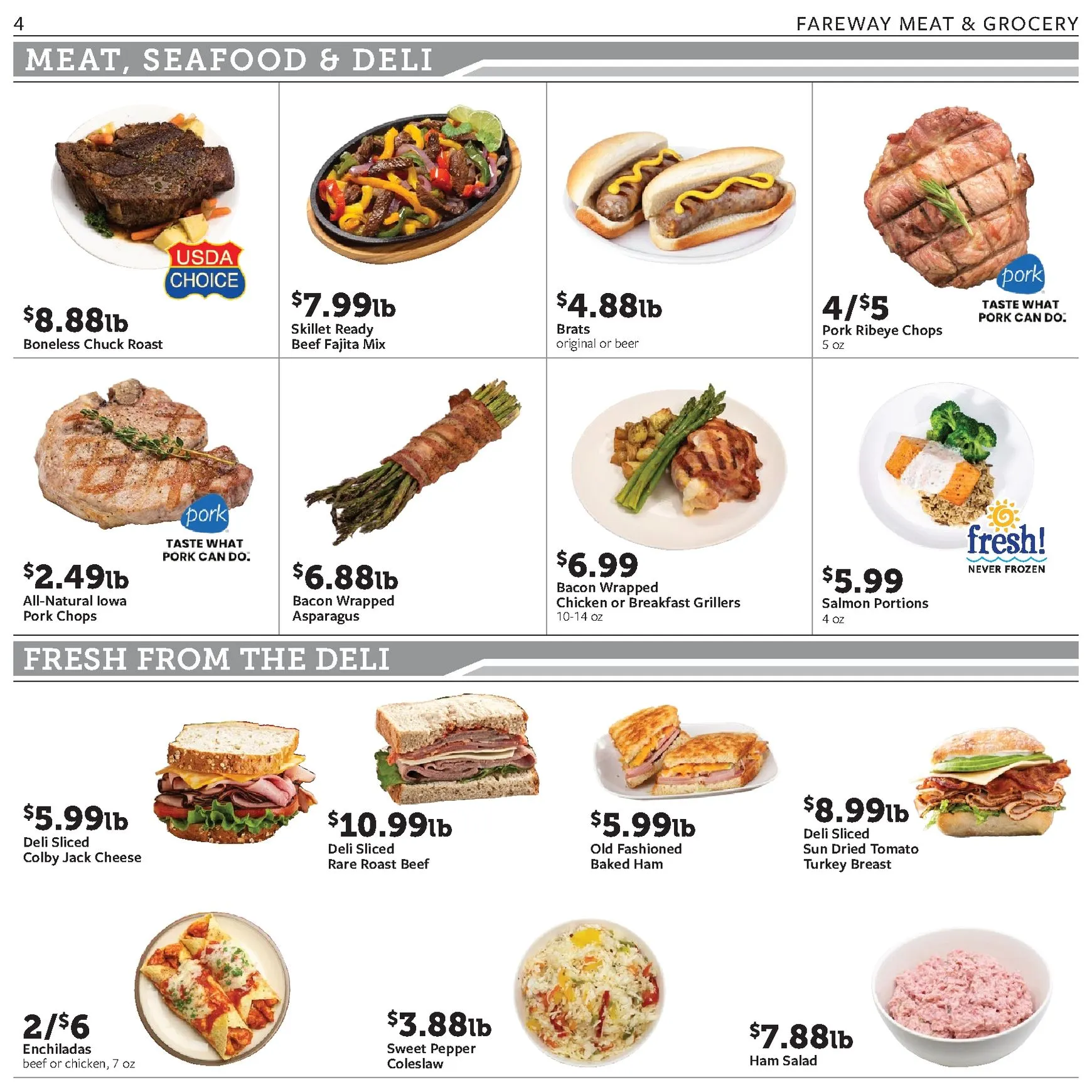 Weekly ad Current Fareway leaflet valid from Monday 06/08/2026 to Saturday 06/13/2026 from June 8 to June 13 2026 - Page 4