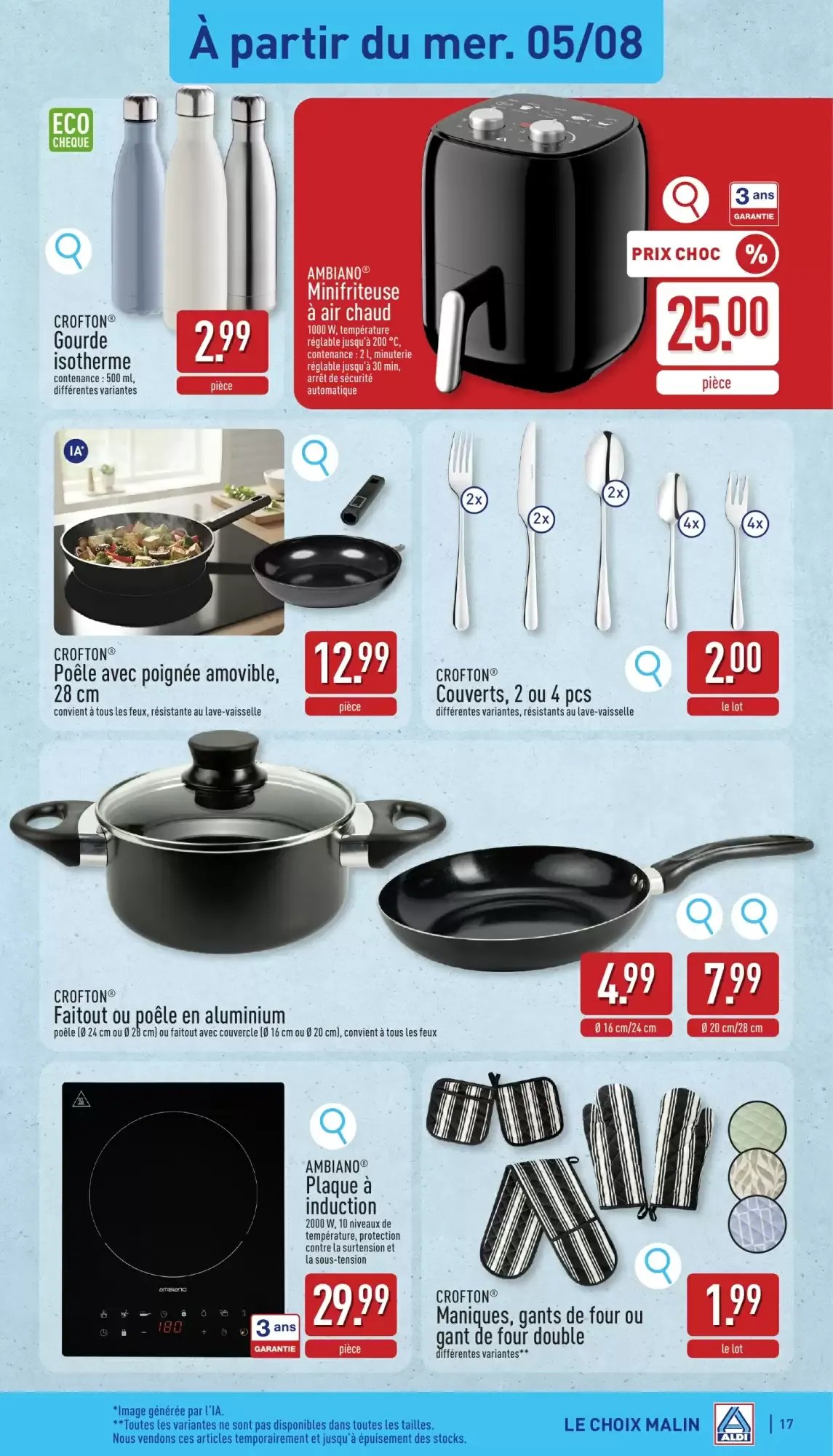 ALDI Dépliant du lun. 03/08 au sam. 08/08 inclus van 3 augustus tot 8 augustus 2026 - folder pagina 17