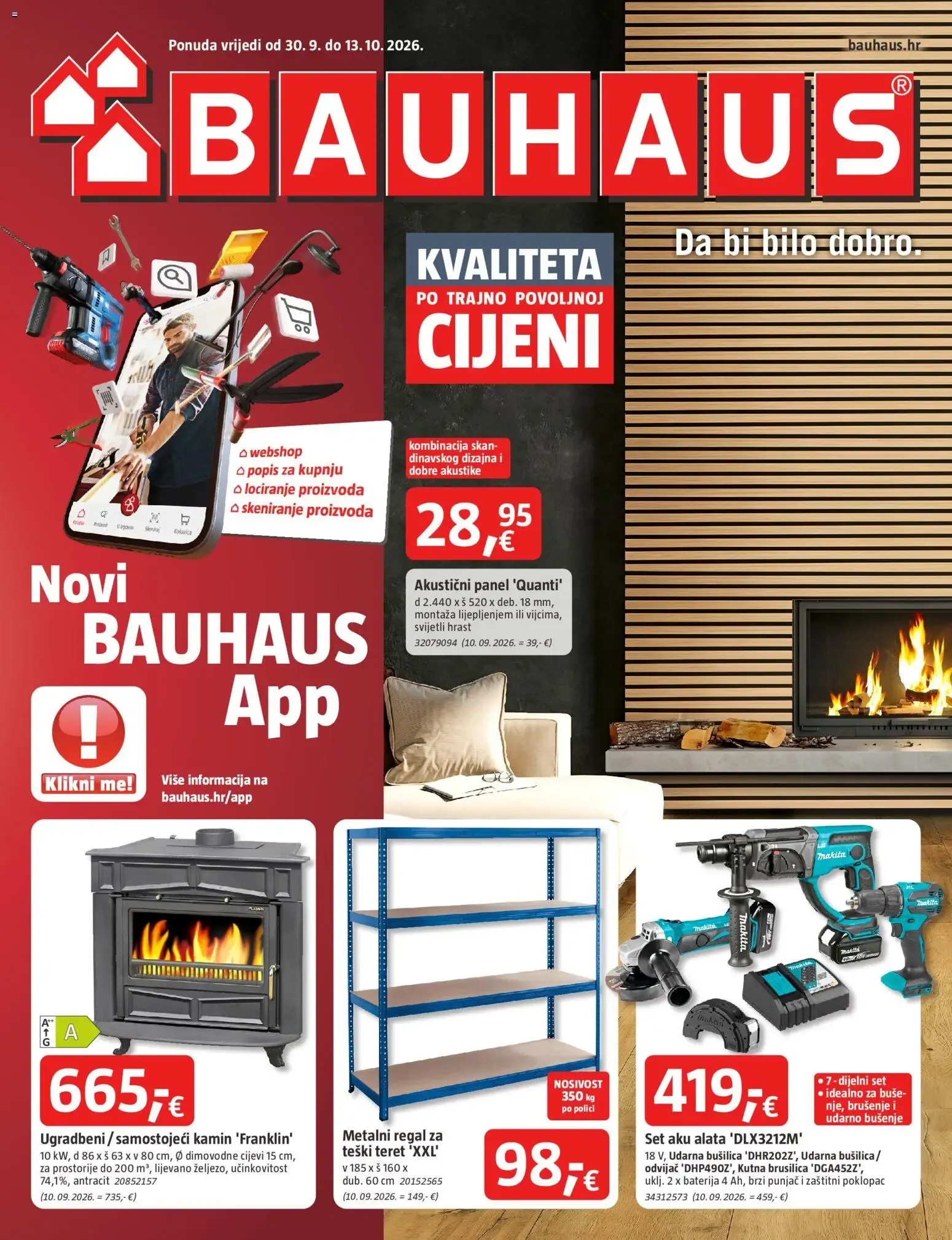 Katalog Bauhaus Katalog novi od 30.09.2026 na listanje > letak digitalni od 30. rujna do 13. listopada 2026. - Pregled Stranica 1