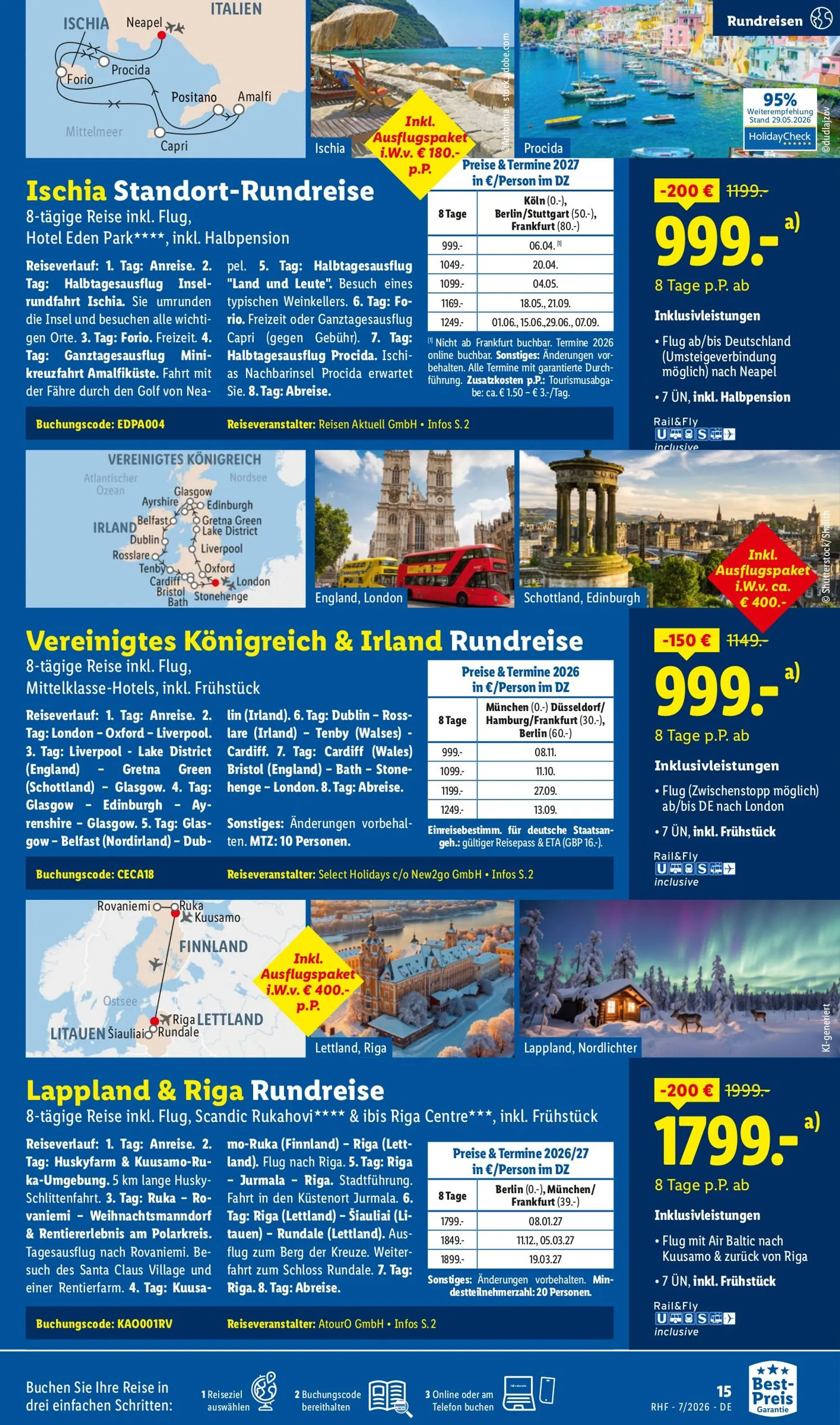 Lidl - Juli Reise-Highlights Prospekt – von Mittwoch 01.07.2026 bis Freitag 31.07.2026 von 1. Juli bis 31. Juli 2026 - Prospekt seite 15