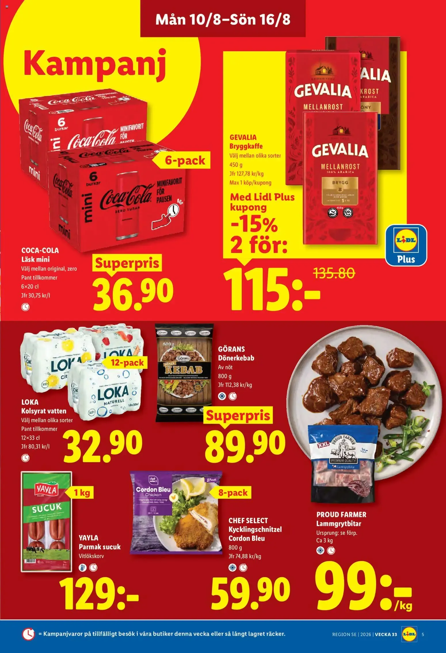 Lidl erbjudanden från 10/08/2026 - 16/08/2026 > Reklamblad nuvarande rabatter från 10 augusti till 16 augusti 2026 - Reklamblad sidor 5