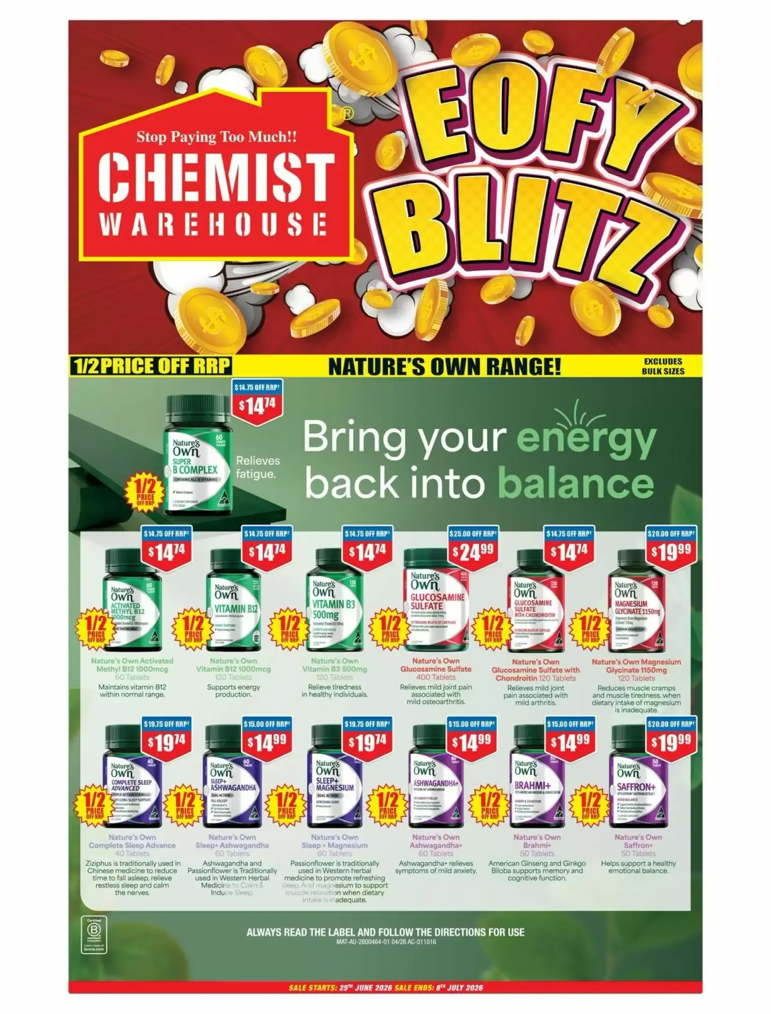 Chemist Warehouse EOFY BLITZ - Catalogue valid from 25 June to 8 July 2026 - page 1